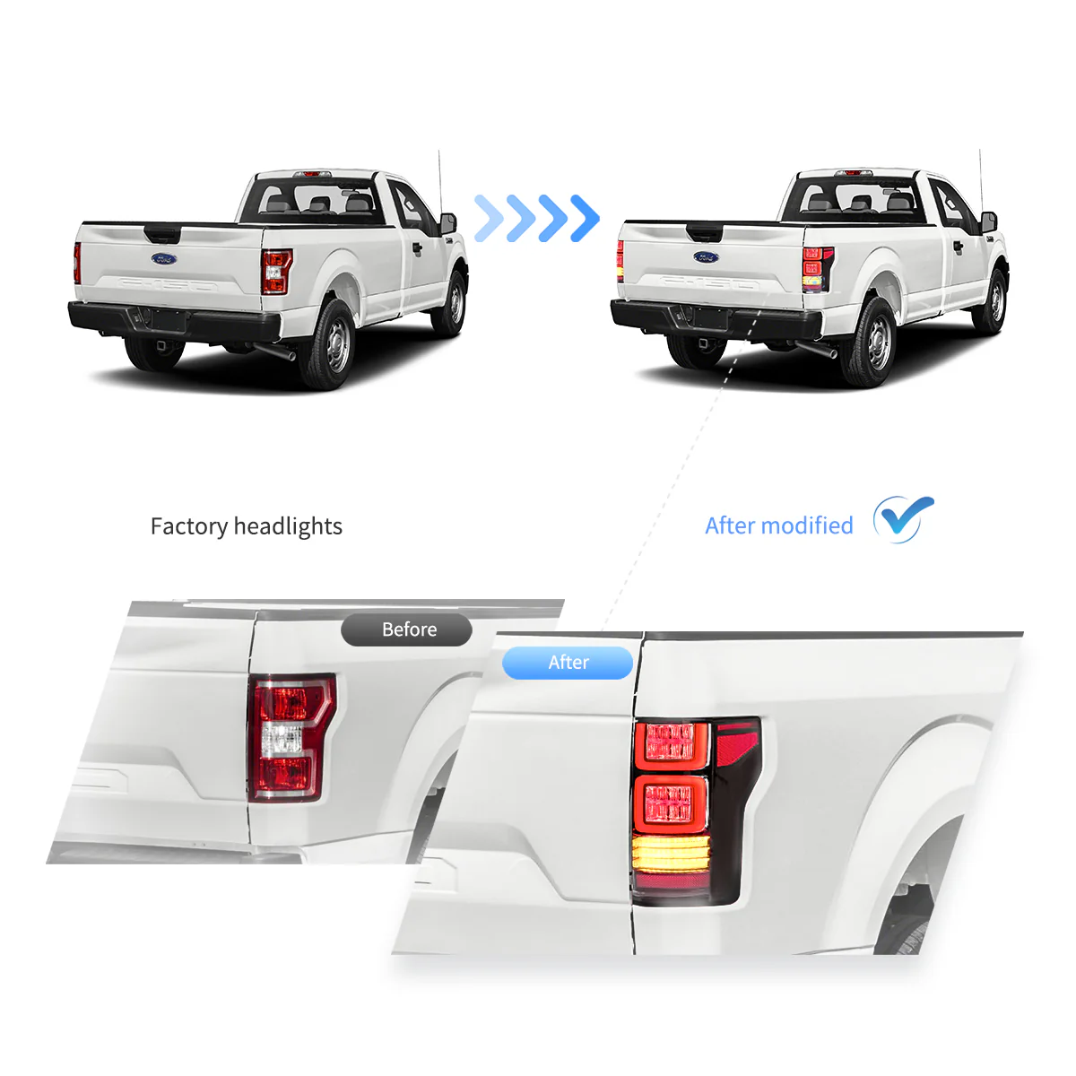 (PRENOTA) Fanali Posteriore Completo per Ford F150 13ª Serie (2015-2020) a LED - Image 5