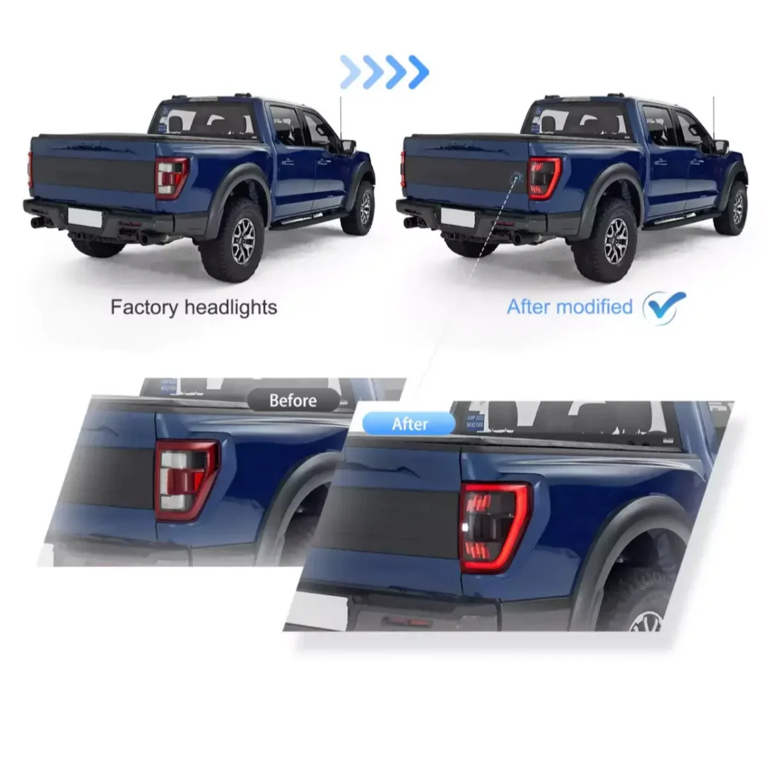 (PRENOTA) Fanali Posteriore Completo per Ford F150 14ª Serie (2021-2024) a LED - Image 3