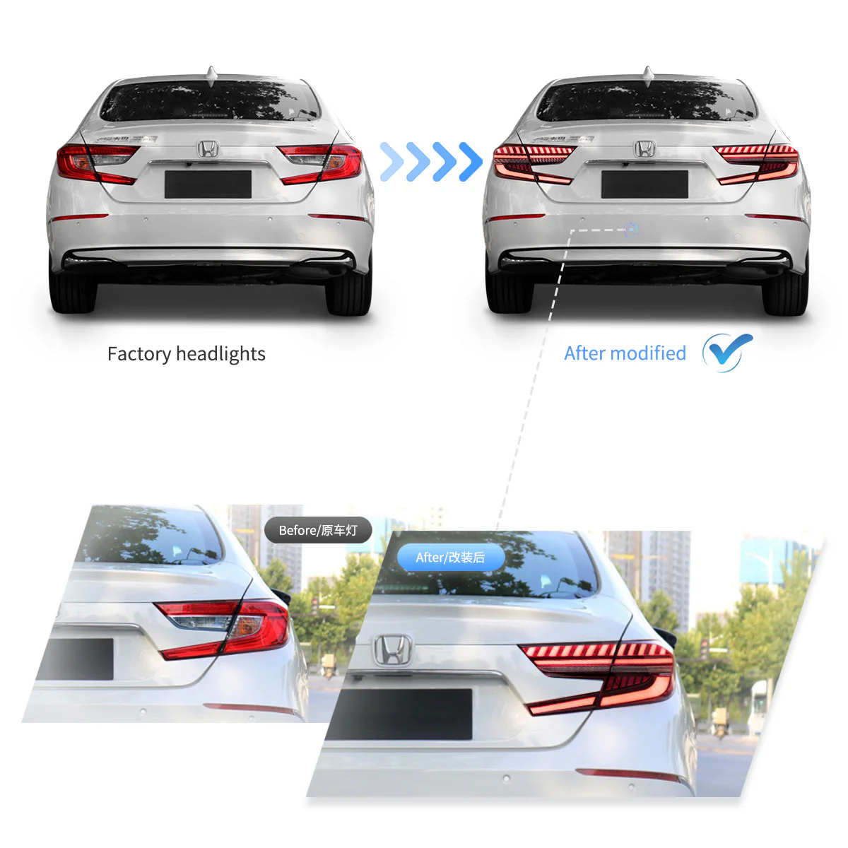 (PRENOTA) Fanali Posteriore Completo per Honda Accord X (2017-2022) a LED - Image 7