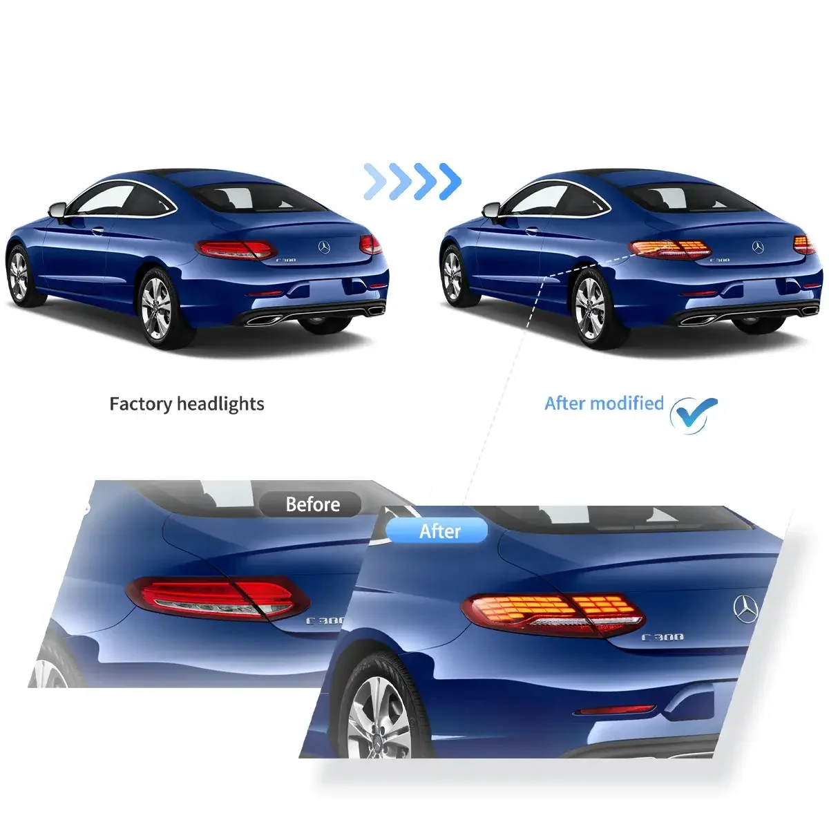 (PRENOTA) Fanali Posteriore Completo per Mercedes Classe C W205, C205 (2014-2021) a LED - Image 4