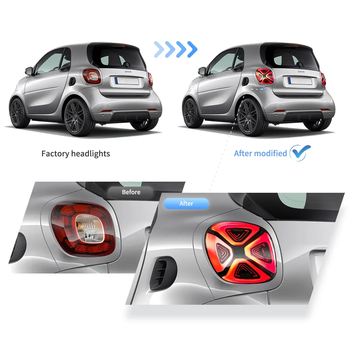 (PRENOTA) Fanali Posteriore Completo per Smart 453 (2015-2021) a LED - Image 7