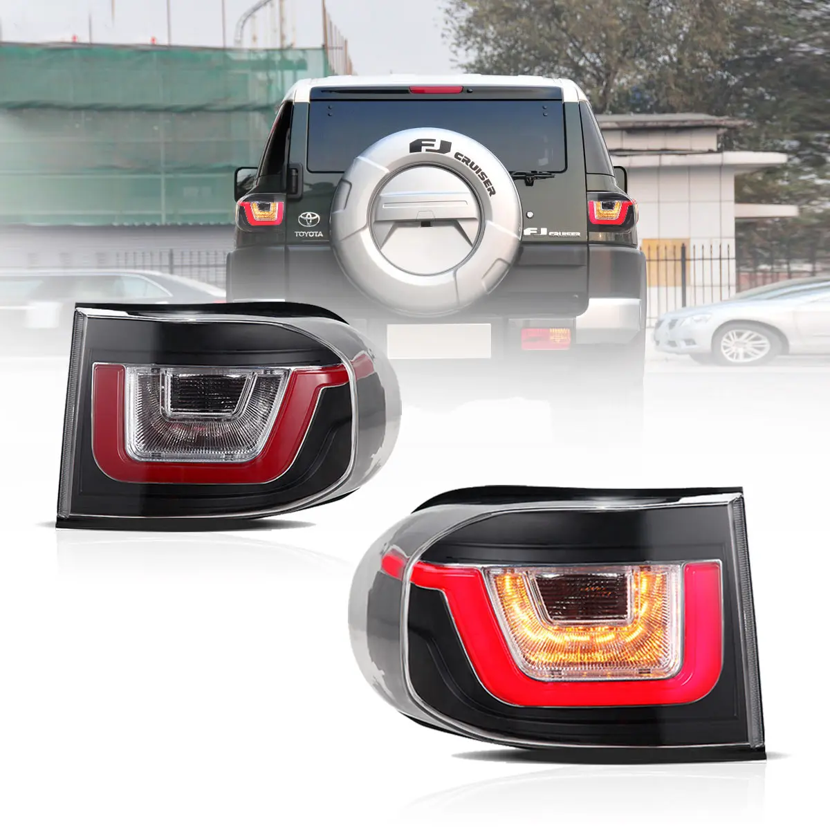 (PRENOTA) Fanali Posteriore Completo per Toyota FJ Cruiser (2006-2022) a LED