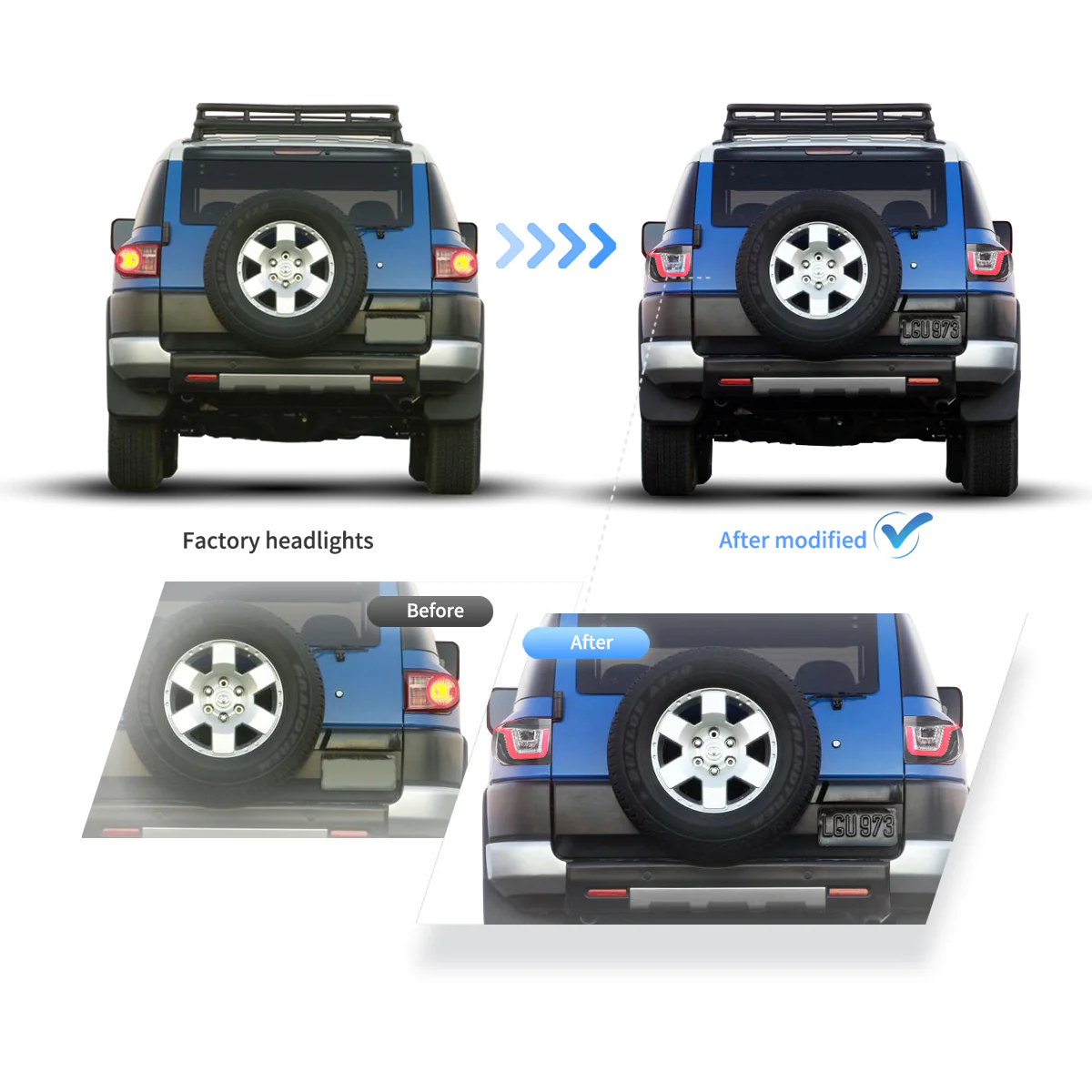 (PRENOTA) Fanali Posteriore Completo per Toyota FJ Cruiser (2006-2022) a LED - Image 4