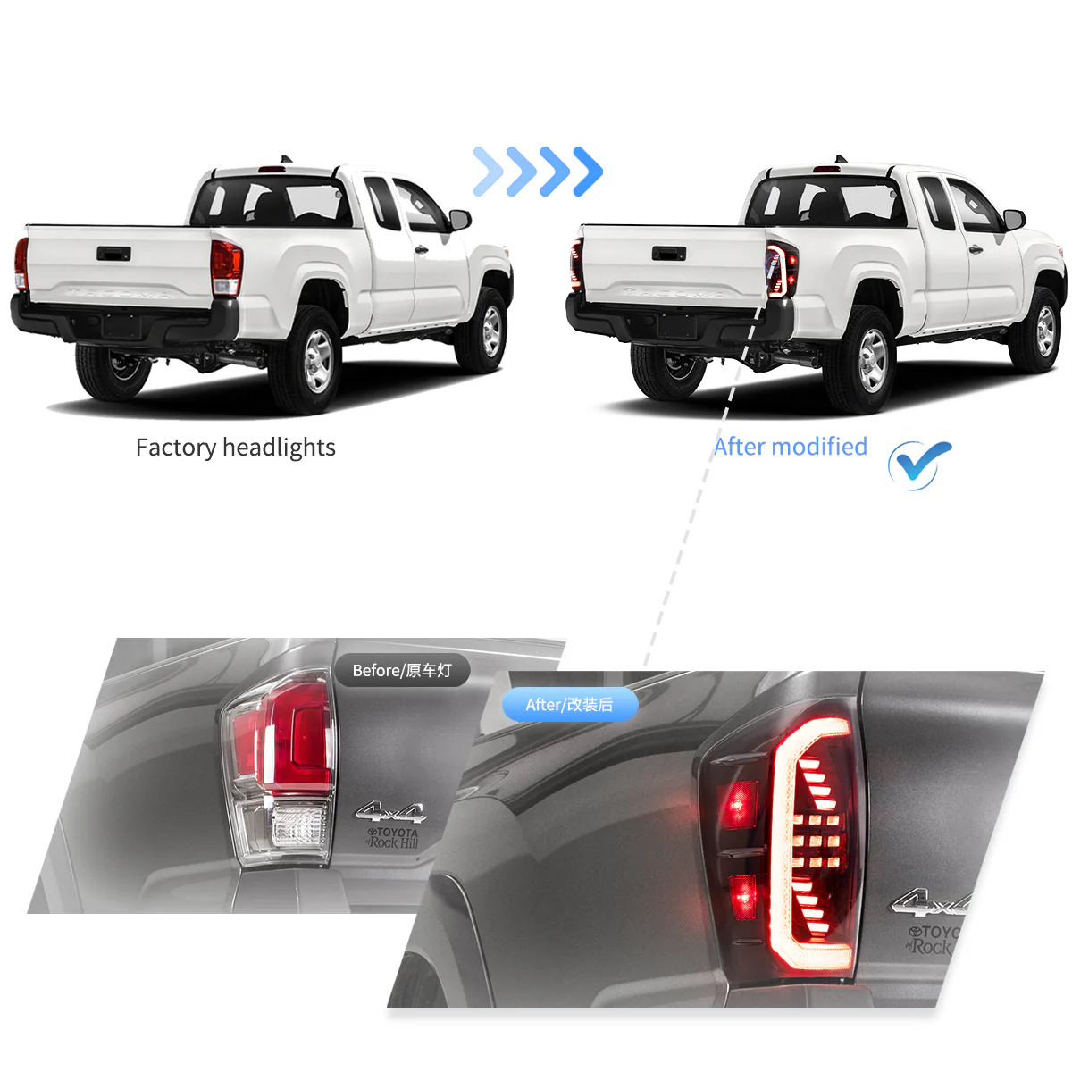 (PRENOTA) Fanali Posteriore Completo per Toyota Tacoma N300 (2016-2023) a LED - Image 4
