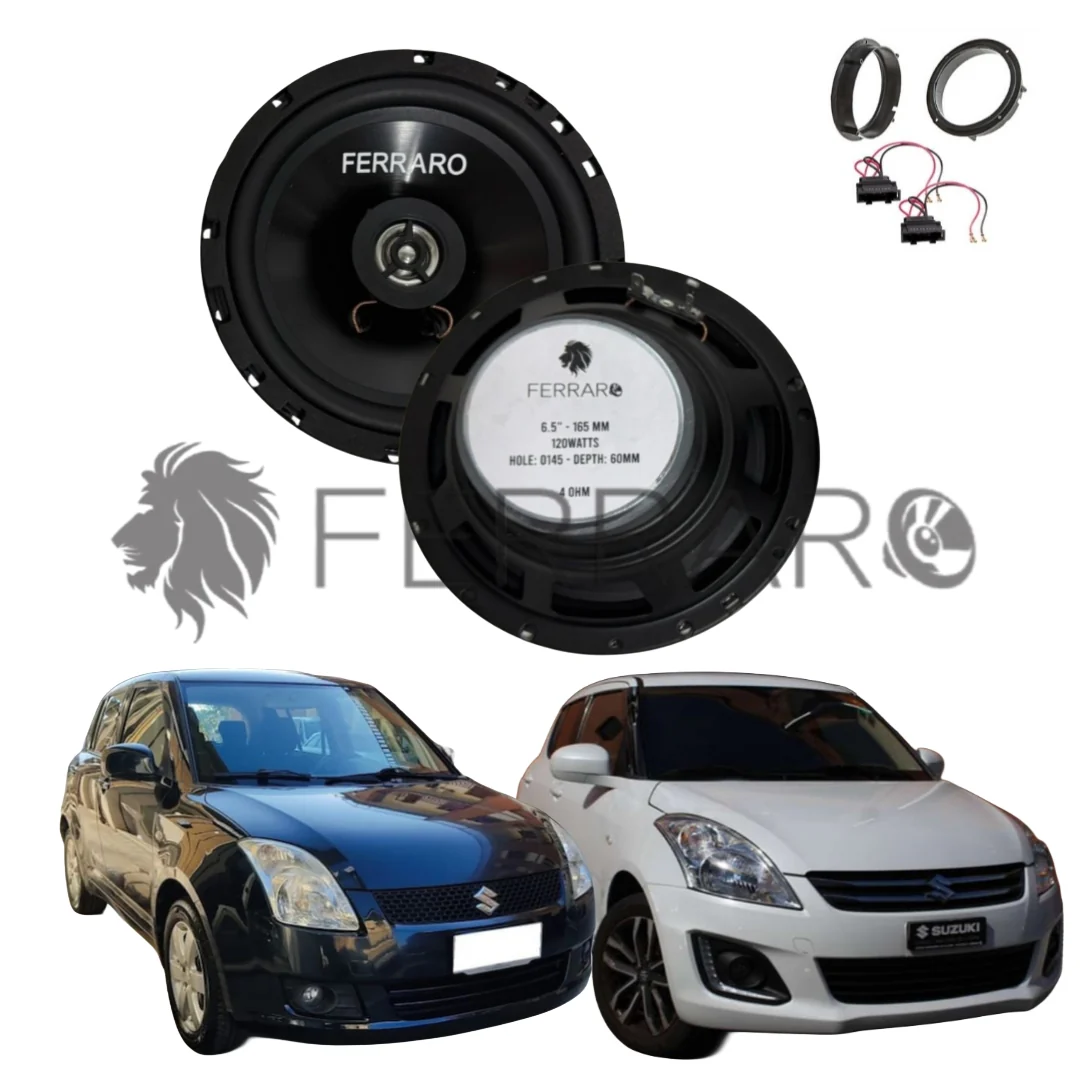 FerraroStore Kit 2 Altoparlanti, ASC-652PC, Ant o Post, Suzuki Swift IV, V (2003-2017)