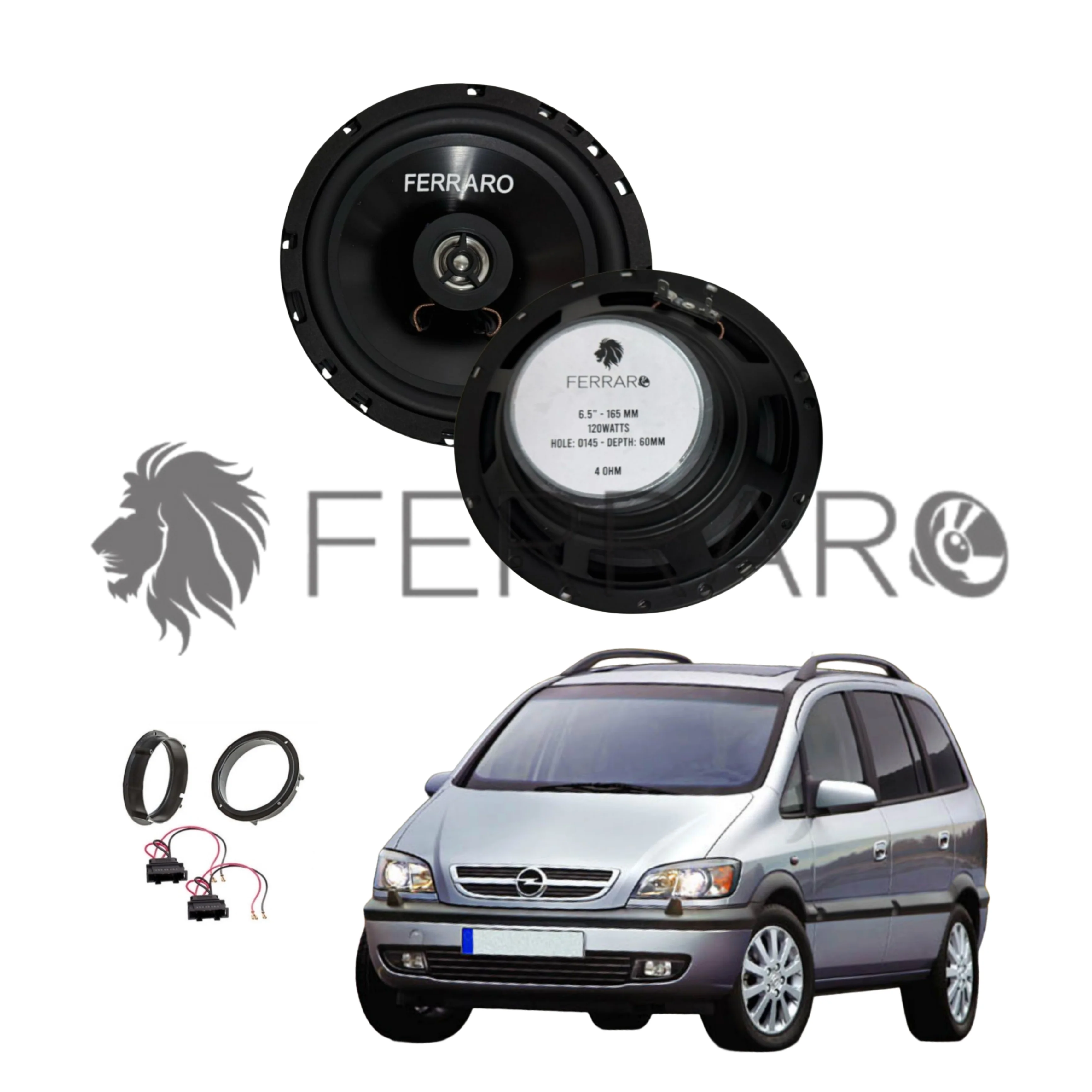 FerraroStore Kit 2 Altoparlanti, ASC-652PC, Anteriori, Opel Zafira A (1999-2005)