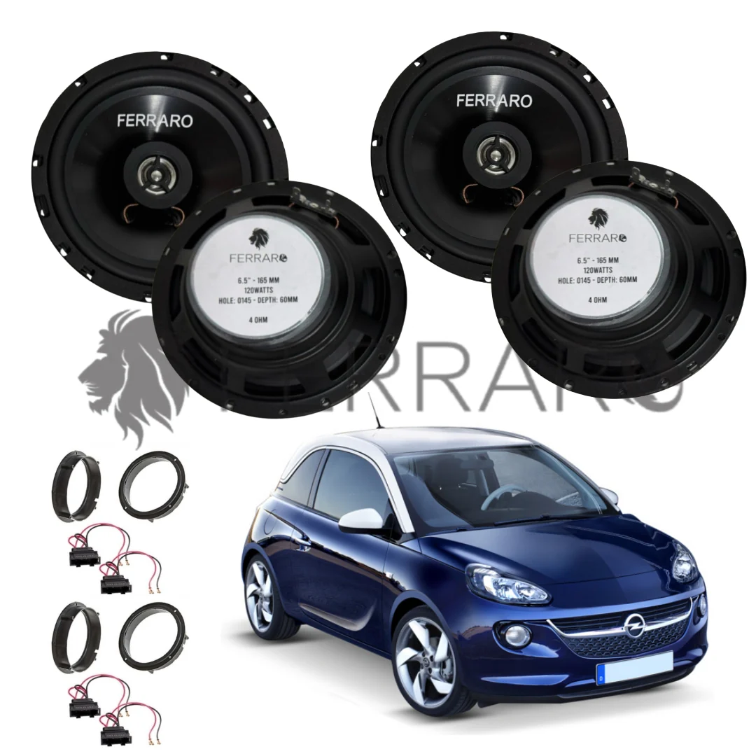 FerraroStore Kit 4 Altoparlanti, ASC-652PC, Ant/Post, Opel Adam