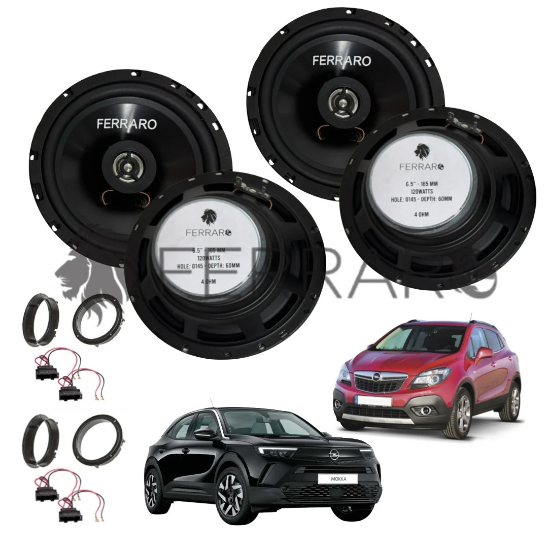 FerraroStore Kit 4 Altoparlanti, ASC-652PC, Ant/Post, Opel Mokka (2012-2024)