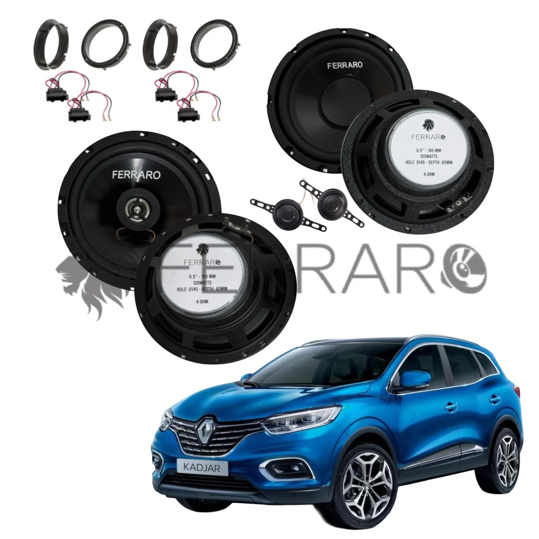 FerraroStore Kit 6 Altoparlanti, ASK-165.2, ASC-652PC, Ant/Post, Renault Kadjar (Dal 2015>)