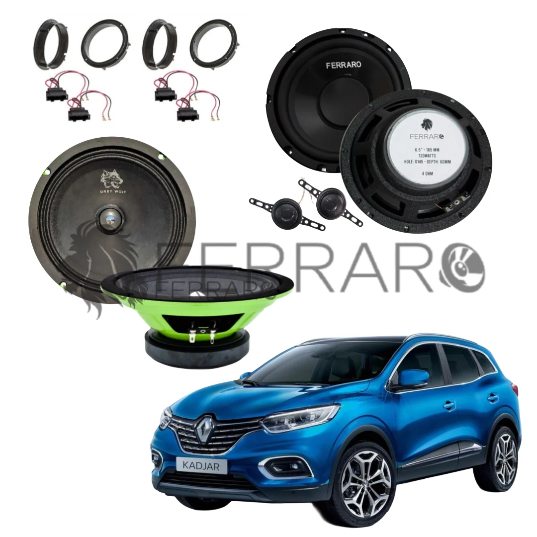 FerraroStore Kit 6 Altoparlanti, PV165.3, ASK-165.2, Ant/Post, Renault Kadjar (Dal 2015>)