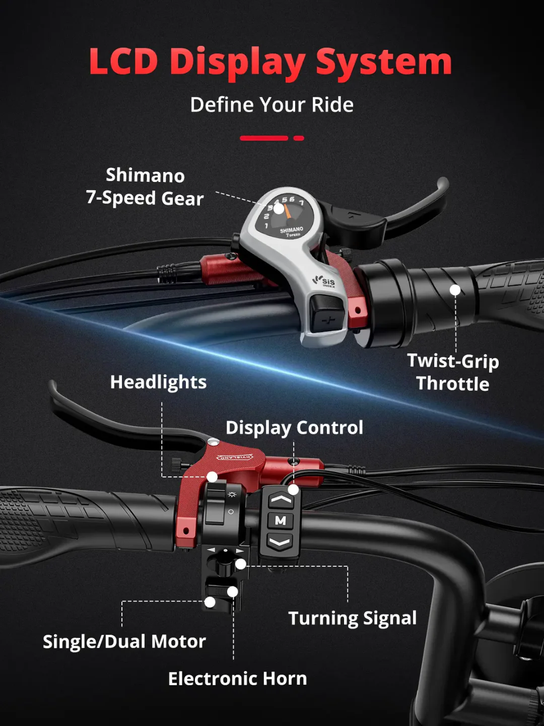 FerraroStore S8-Dual, Bici Elettrica Pieghevole, 20", Batteria 48V - Image 6