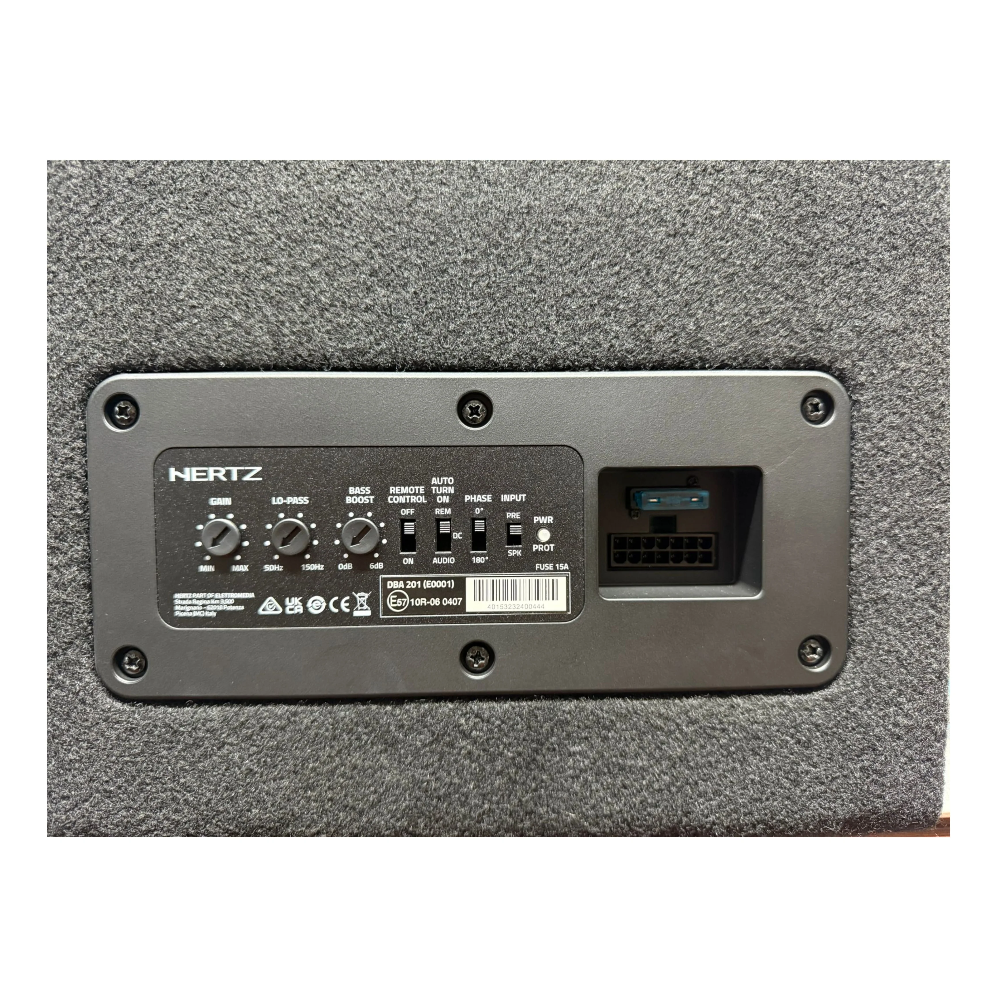 Hertz DBA 201, Subwoofer Attivo/Amplificato, 140w, Linea Dieci - Image 6