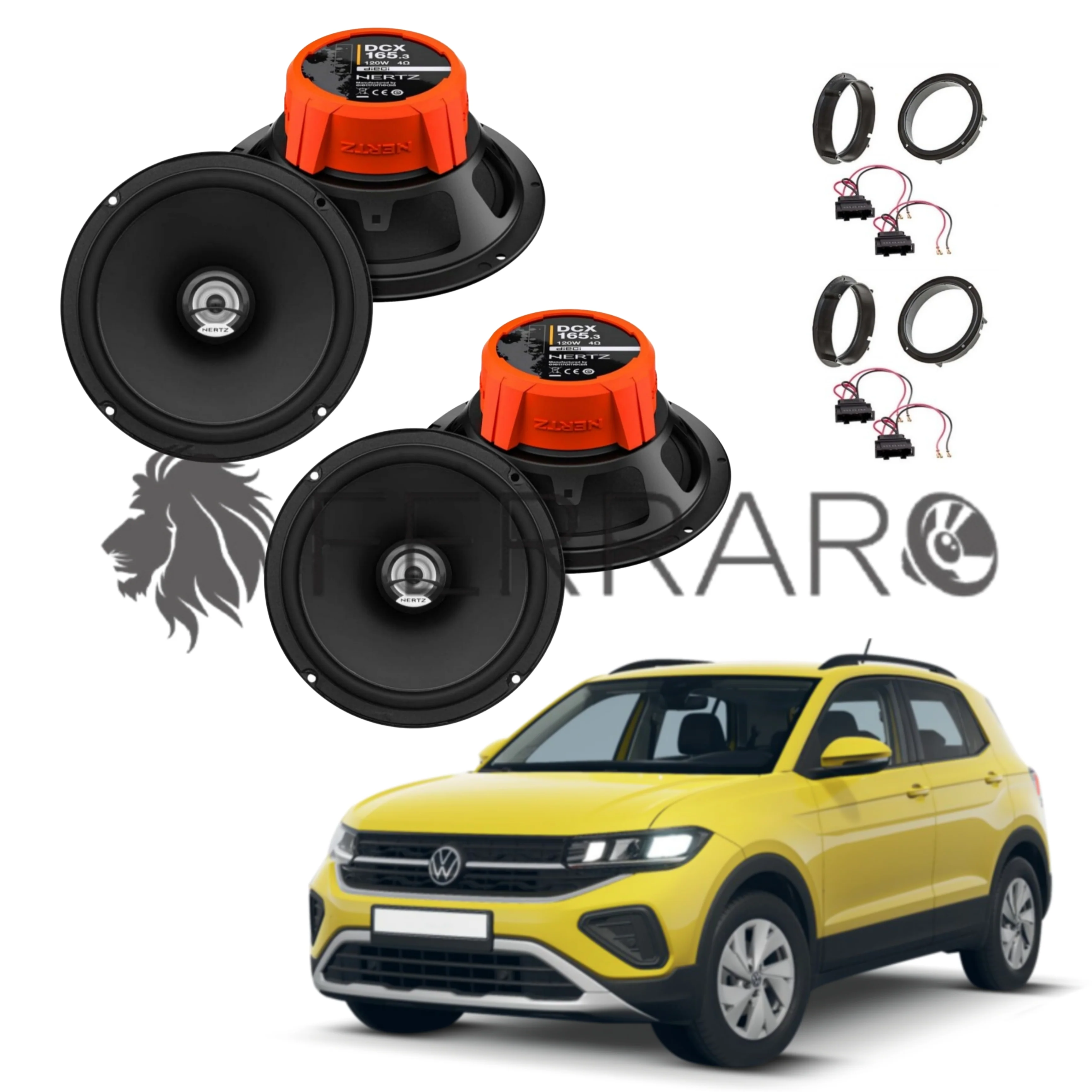 Hertz Kit 4 Casse | DCX 165.3 | Ant/Post | VW T-Cross (Dal 2018>)