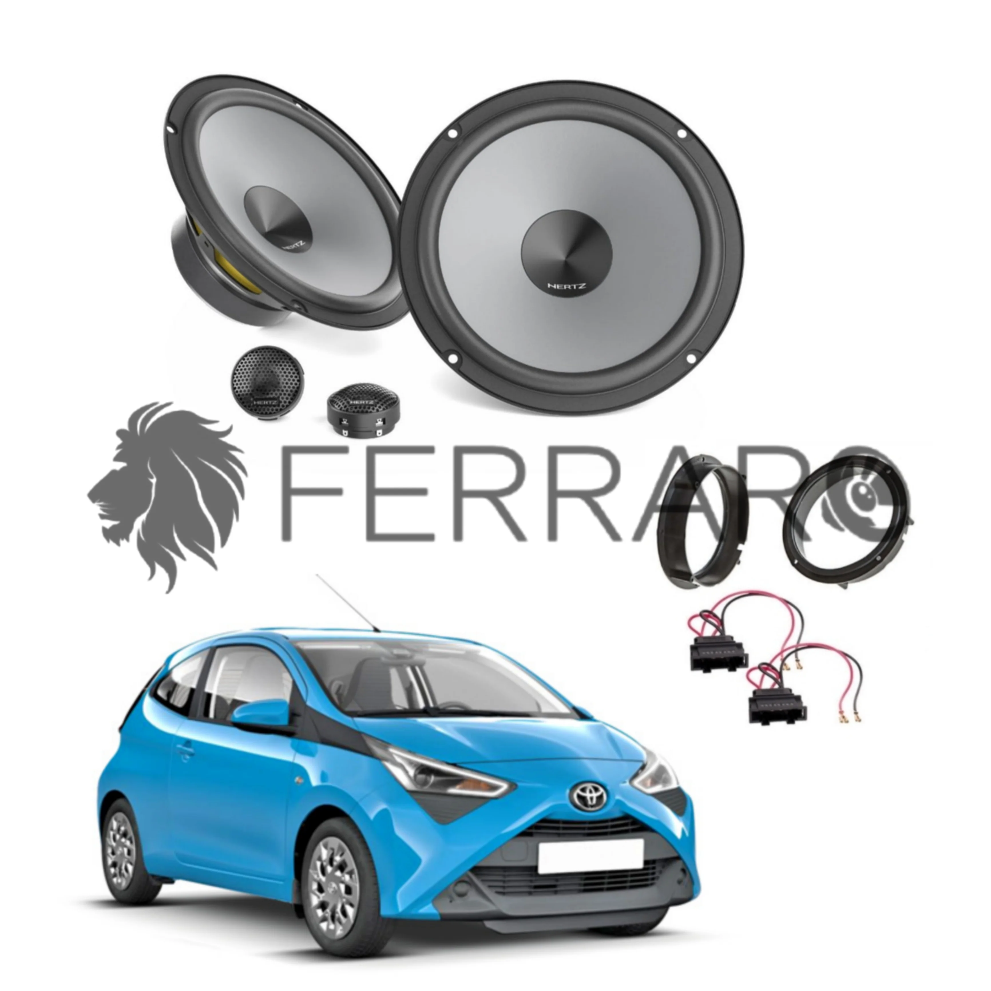 Hertz Kit 4 Casse | K 165 | Anteriori | Toyota Aygo (Dal 2014>)