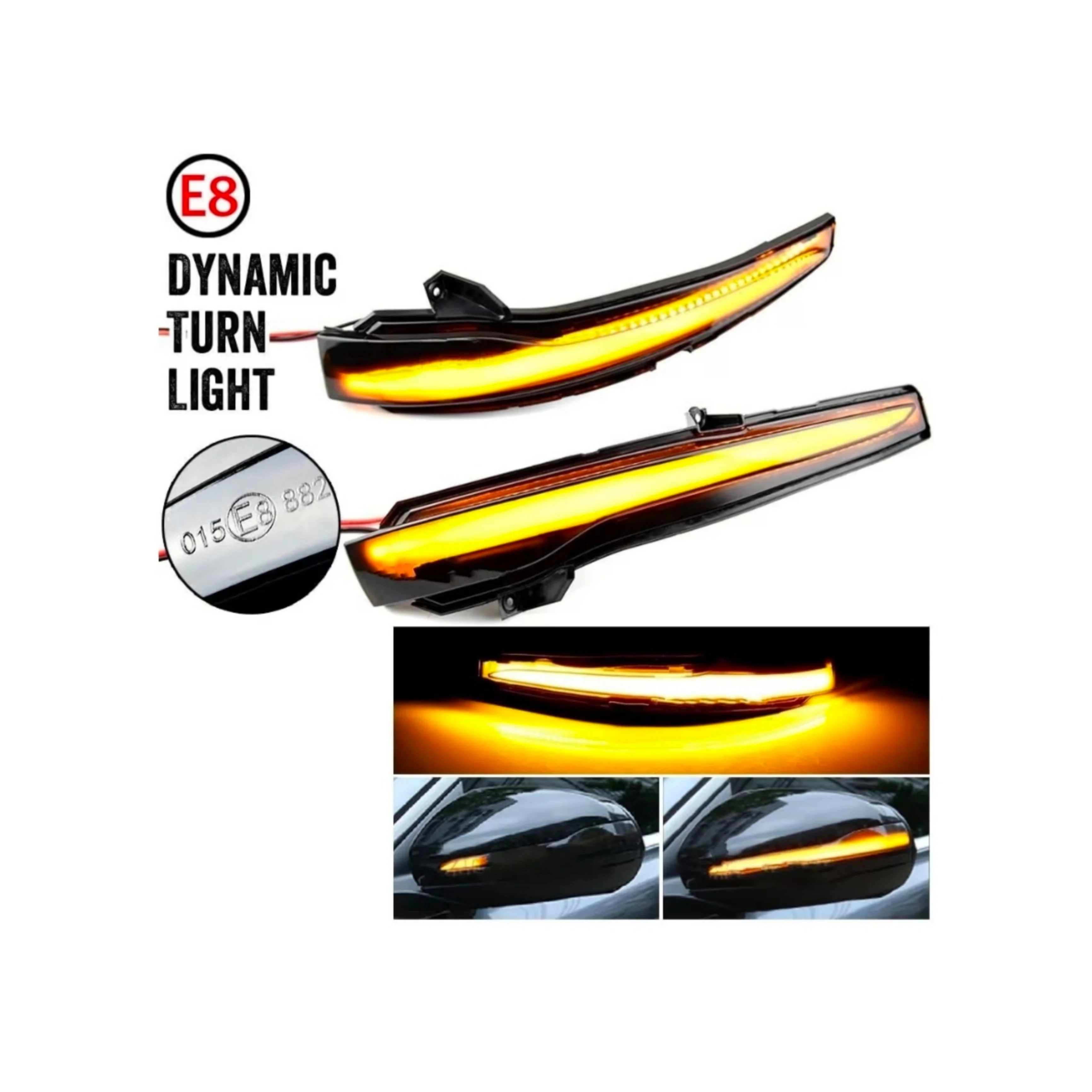 (PRENOTA) Indicatore Direzione Led per Mercedes Classe C, S, GLC, E, V (Compatibilità in Descrizione), Plug and Play - Image 2