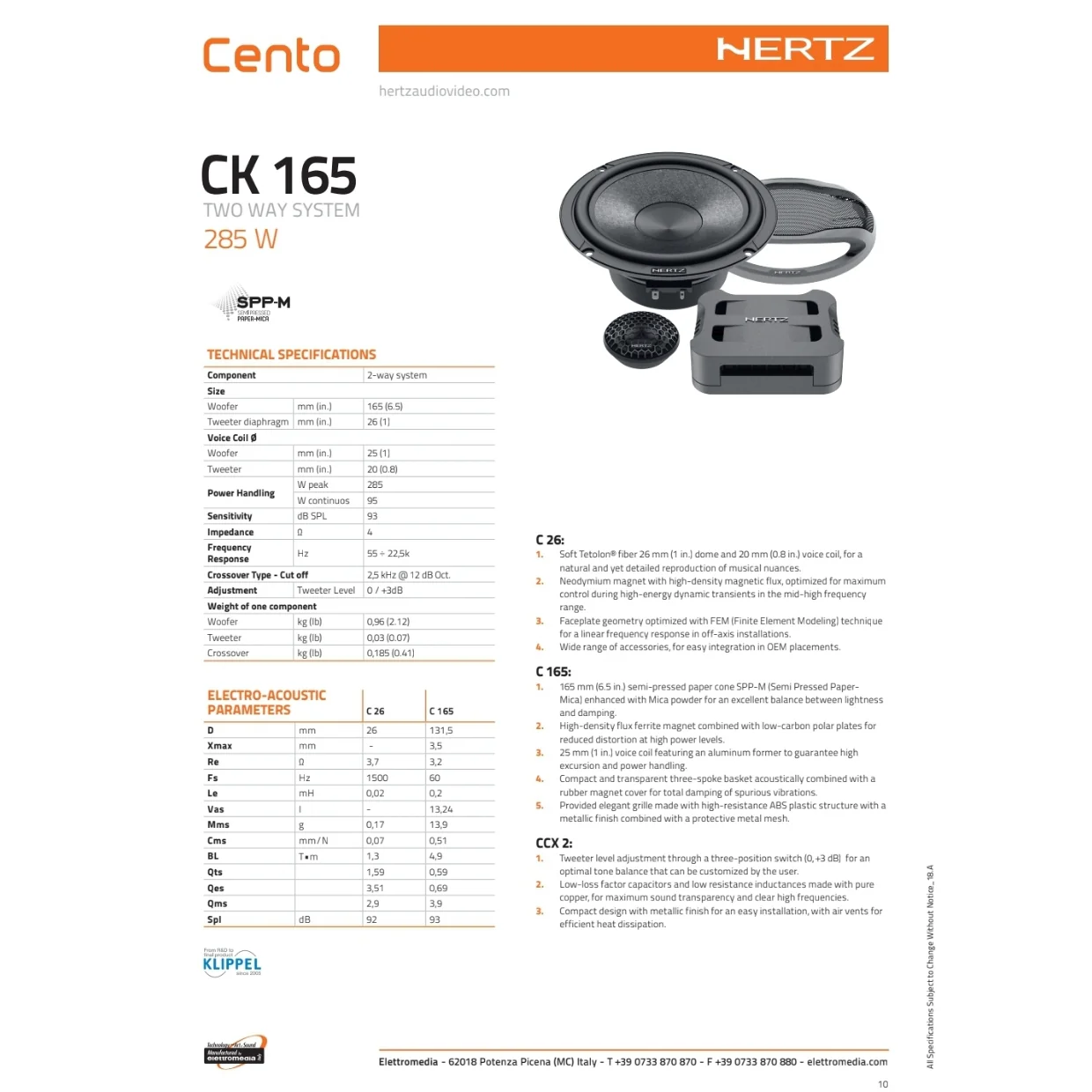 Hertz Kit 4 Casse | CK 165 | Anteriori | Ford Galaxy dal 2006-2021 - Image 3