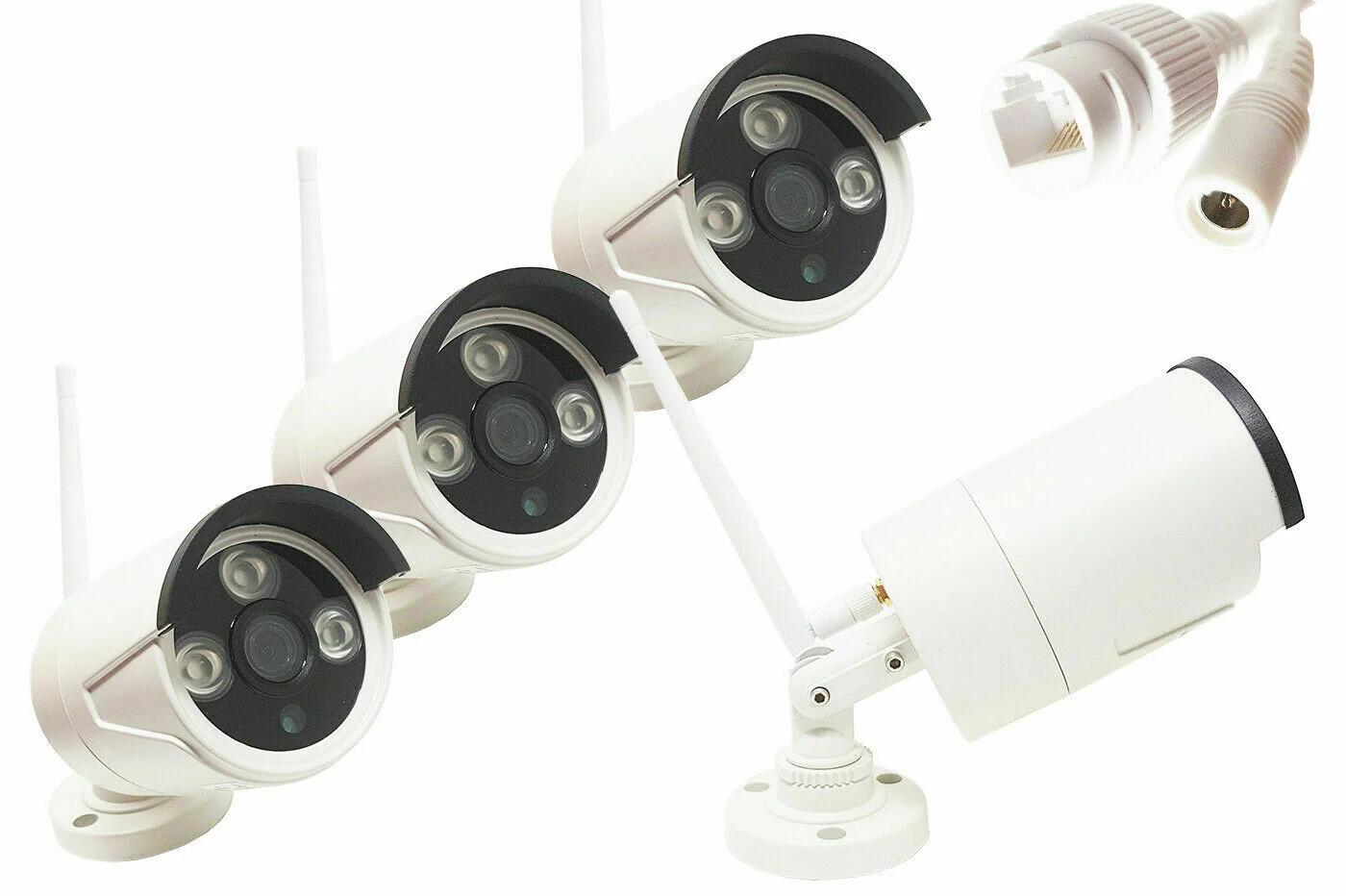 Kit Videosorveglianza x4 Camere + Monitor 10"Pollici, DVR 4 Canali, HD, Mouse - Image 2
