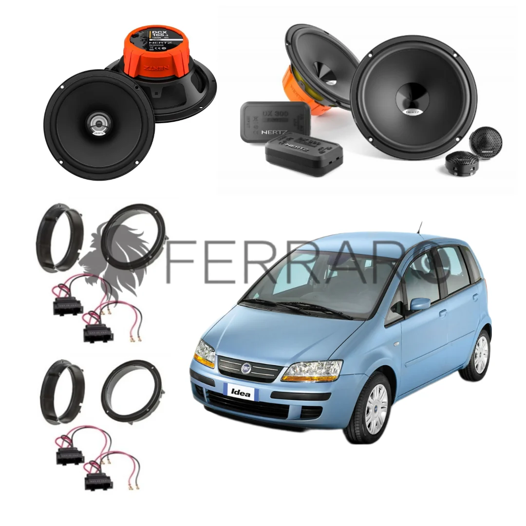 Hertz Kit 6 Casse | DSK 165.3 | DCX 165.3 | Ant/Post | Fiat Idea