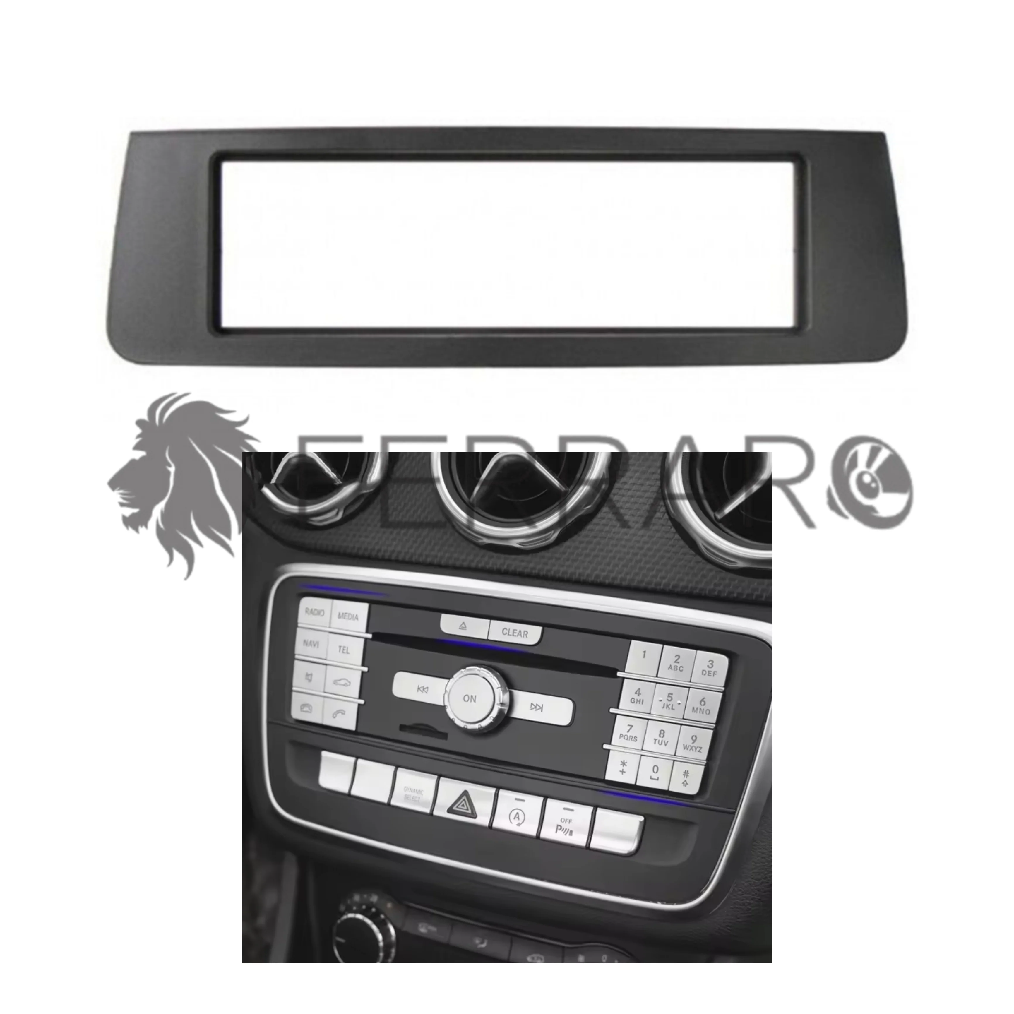 Kit Mascherina 1DIN per Mercedes A w176, B w246, CLA C117, GLA x156 (2013+)