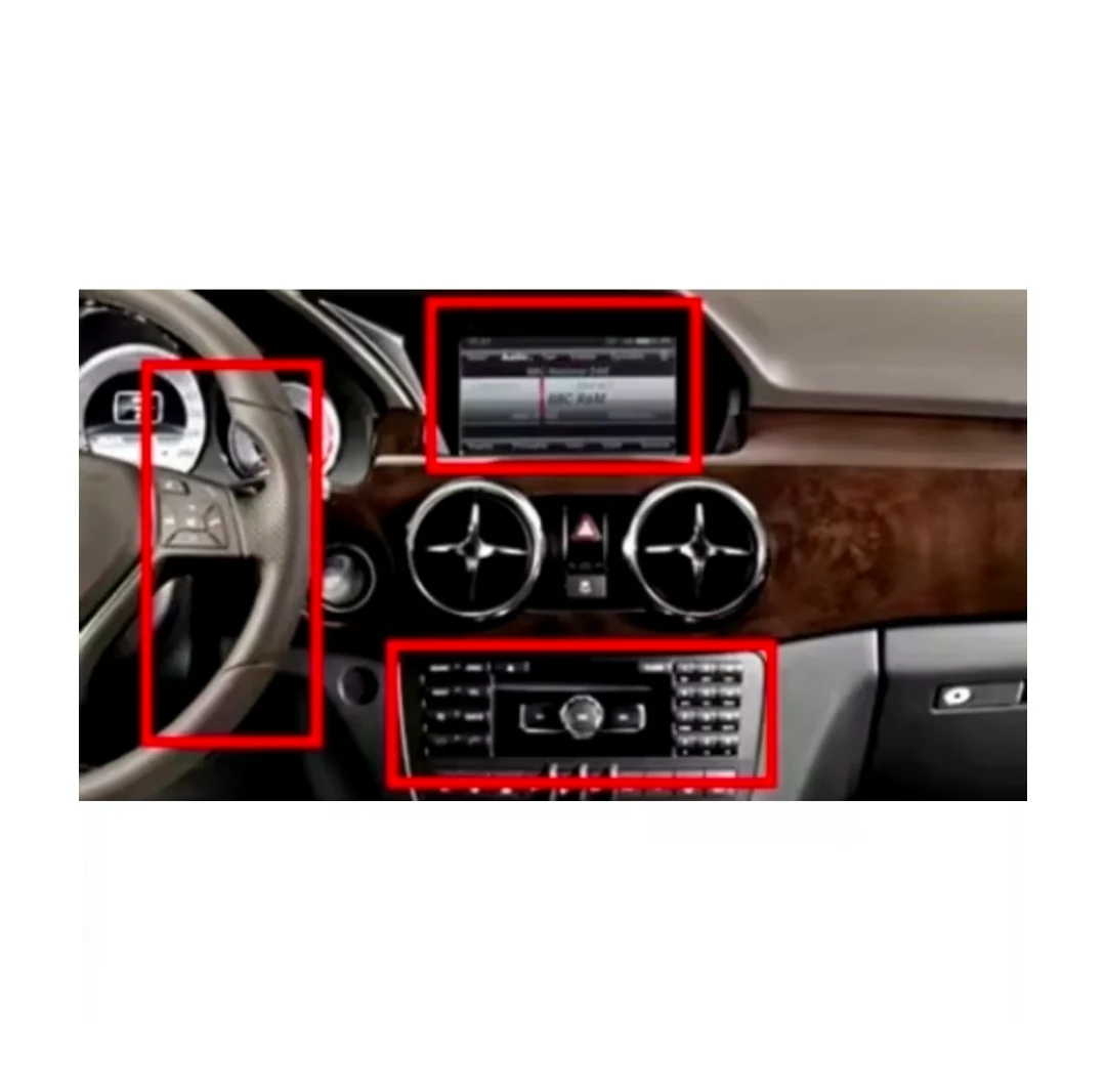 Kit Montaggio Autoradio 9"Pollici Mercedes GLK X204 (2008-2015), Mascherina, Cablaggio per Autoradio Android - Image 2