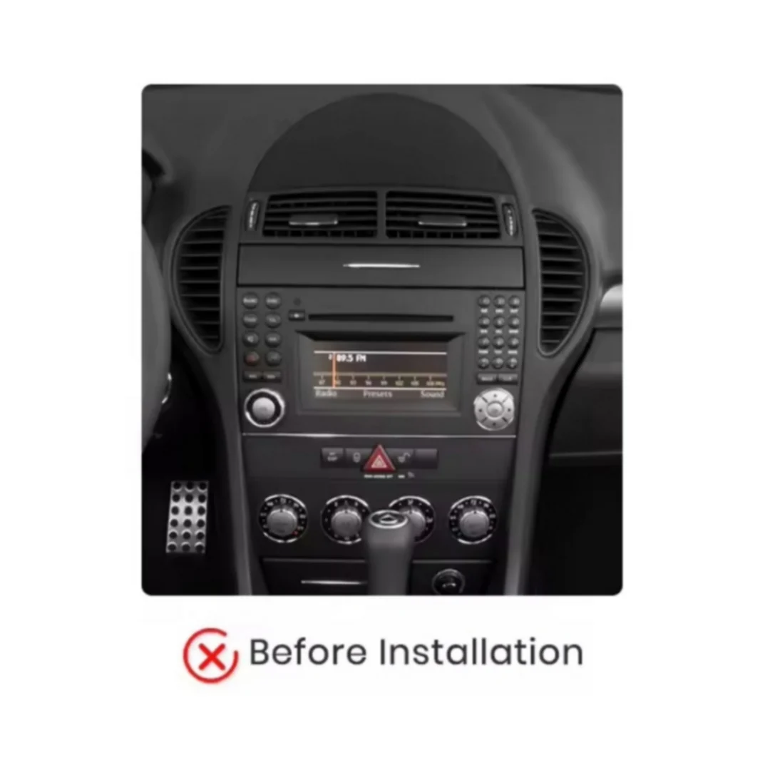 Kit Montaggio Autoradio 9"Pollici Mercedes SLK R171 (2004-2011), Mascherina, Cablaggio per Autoradio Android - Image 2