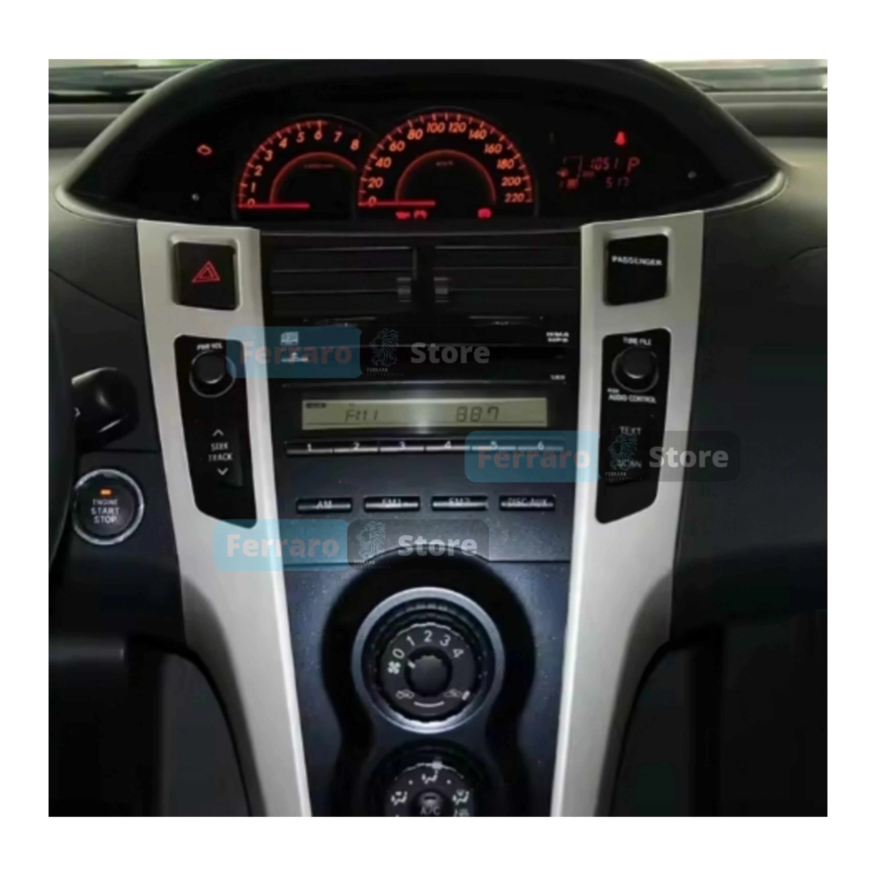 Kit Montaggio Autoradio 9"Pollici Toyota Yaris XP90 (2005-2011), Mascherina, Cablaggio per Autoradio Android - Image 2