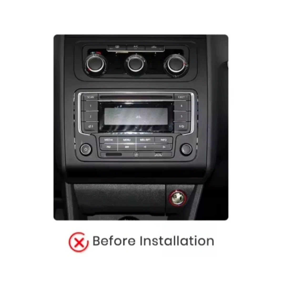 Kit Montaggio Autoradio 9"Pollici Volkswagen Touran (2011-2015) Mascherina, Cablaggio Autoradio Android - Image 2