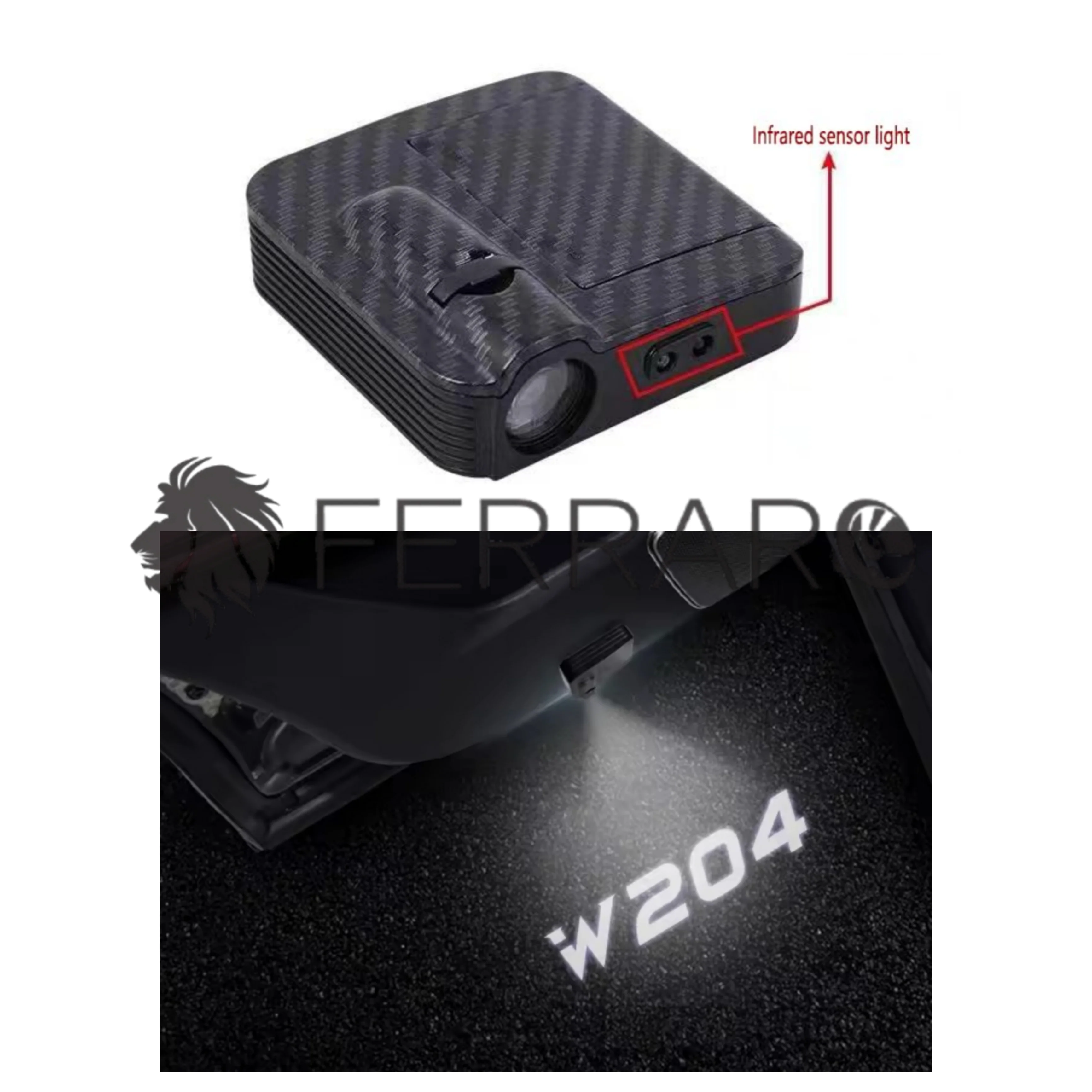 Luce Cortesia Mercedes w204 | Universale | Adesivo | Batteria (NO INCL.)