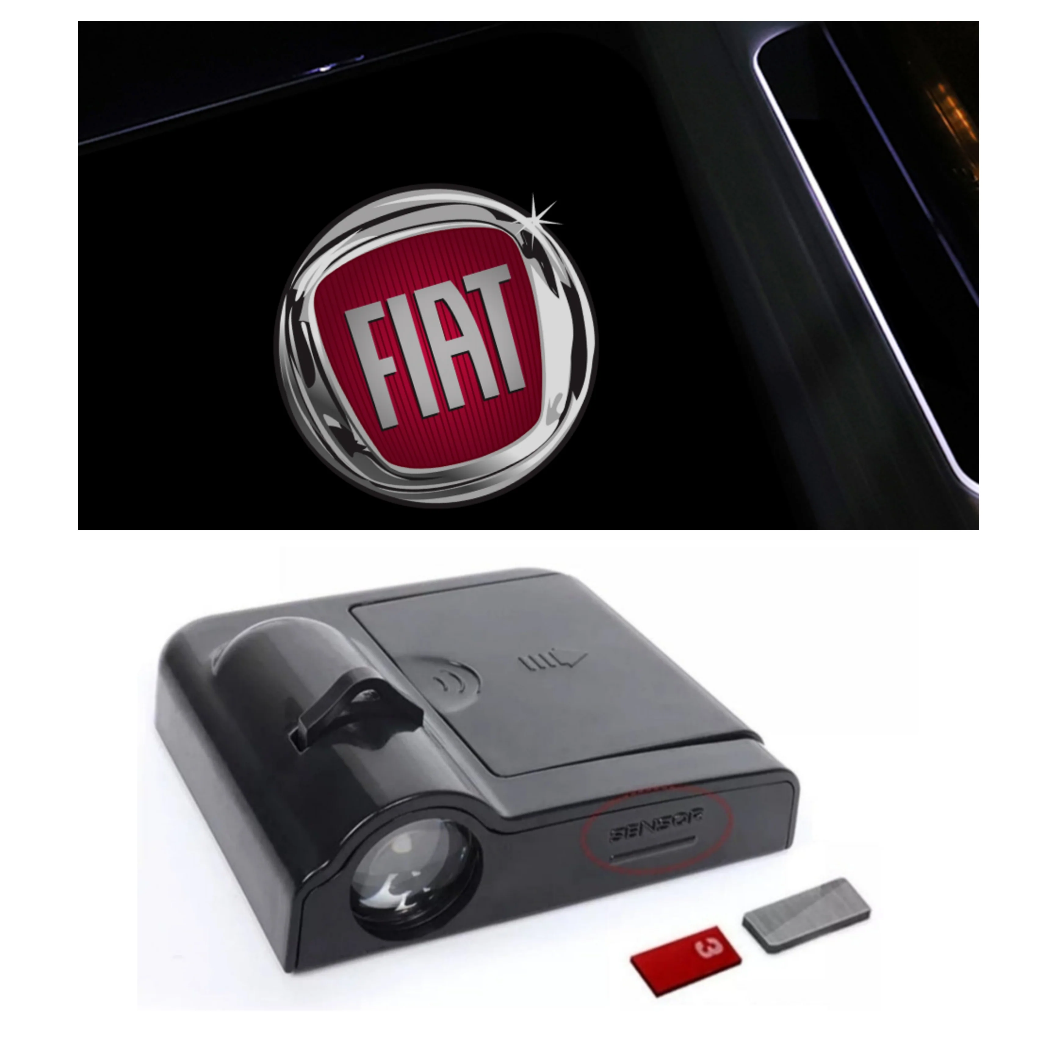 Luce Cortesia Fiat, Universale, Adesivo, Batteria (NO INCL.)