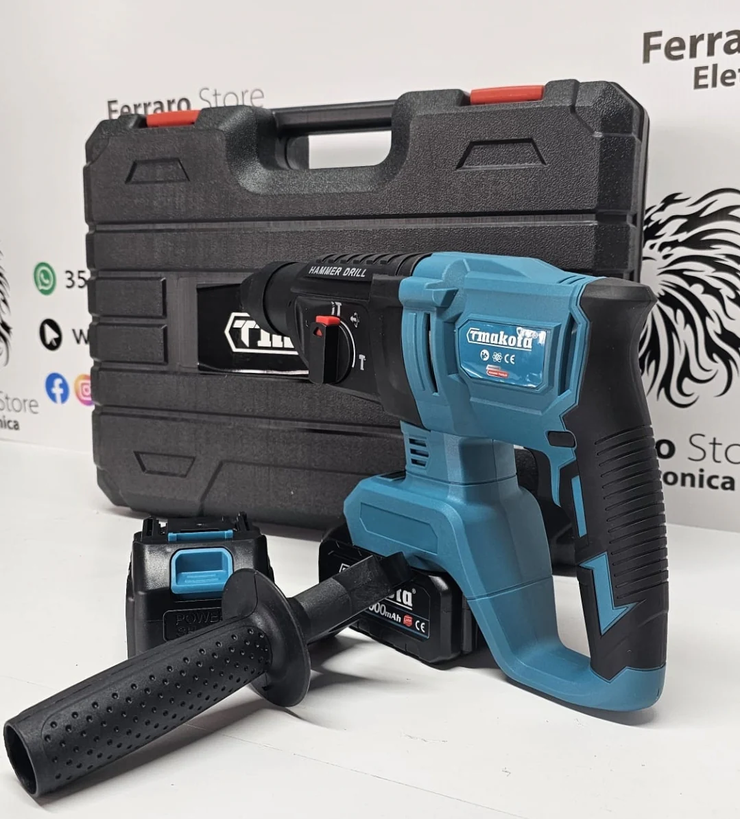 Tassellatore Professionale 68v, Doppia Batteria, Tassellatore, Demolitore, Scalpellatore, SDS Plus - Image 2