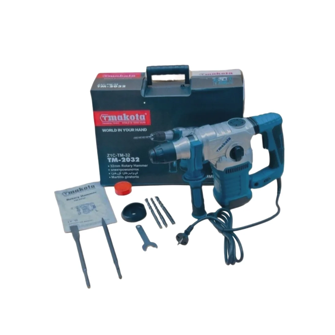 Martello Trapano, 2000w, Tassellatore, Demolitore, 32mm, SDS Plus, Accessori
