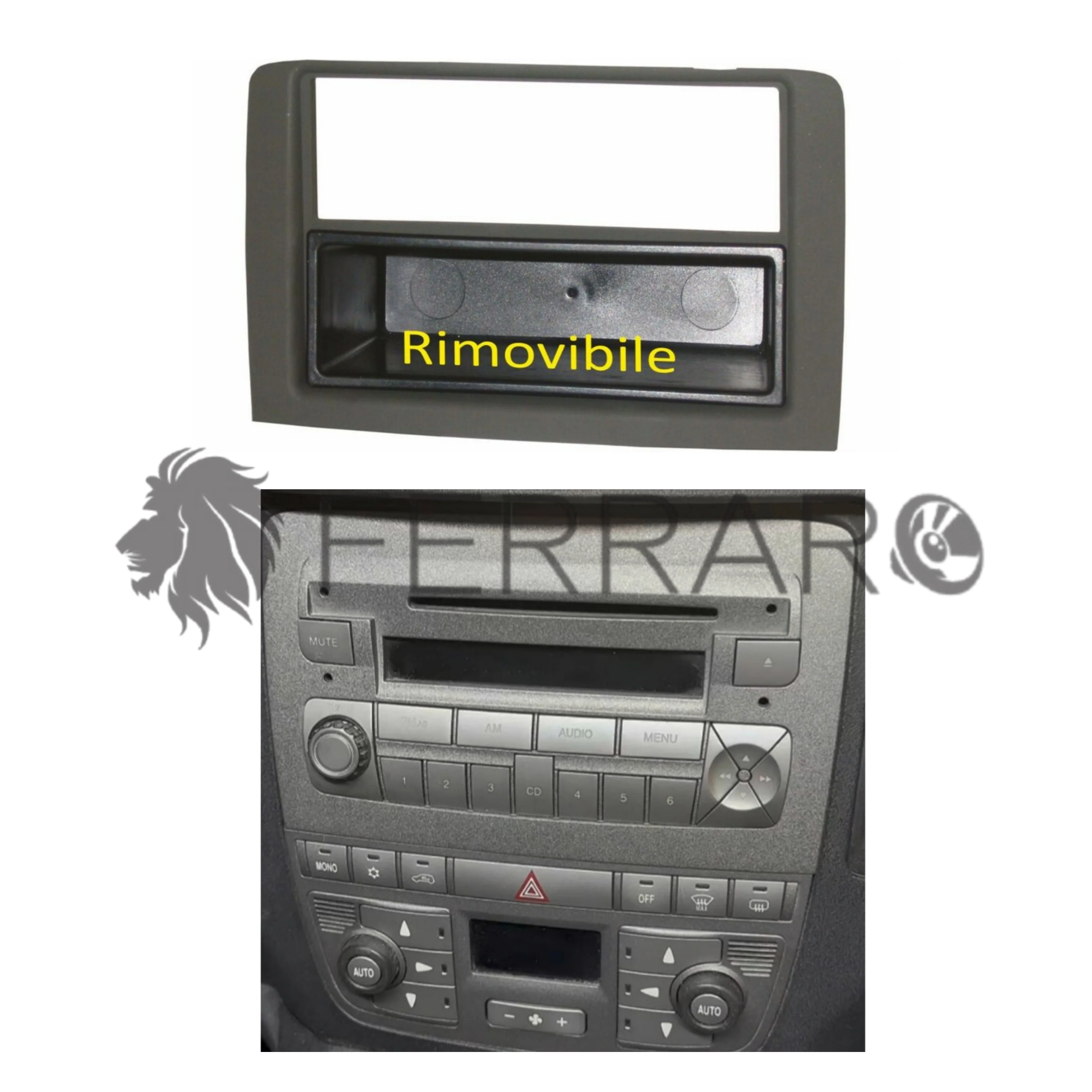 Mascherina 1DIN con Cassetto per Fiat Idea (2005+) - Image 2