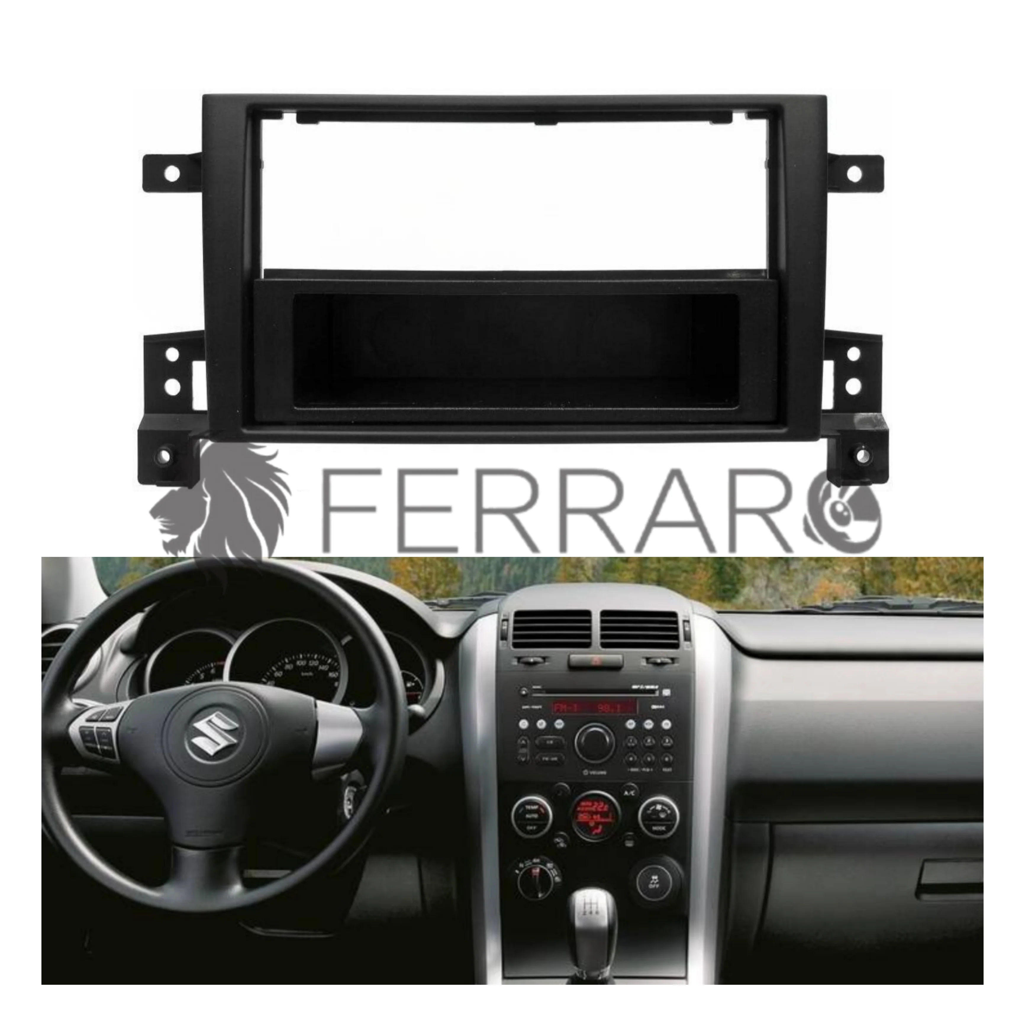 Mascherina 1DIN con Cassetto per Suzuki Gran Vitara (2005+)
