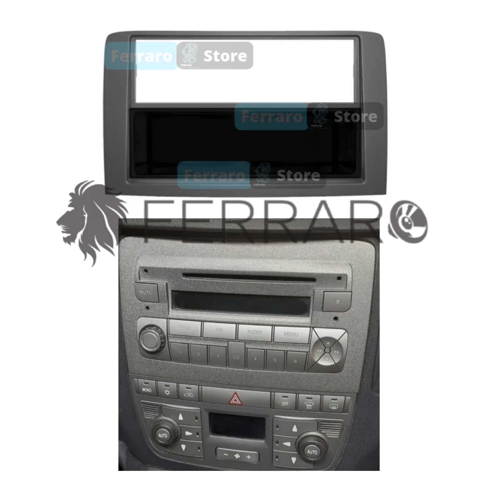 Mascherina 1DIN con Cassetto, per Lancia Musa e Fiat Idea - Image 3