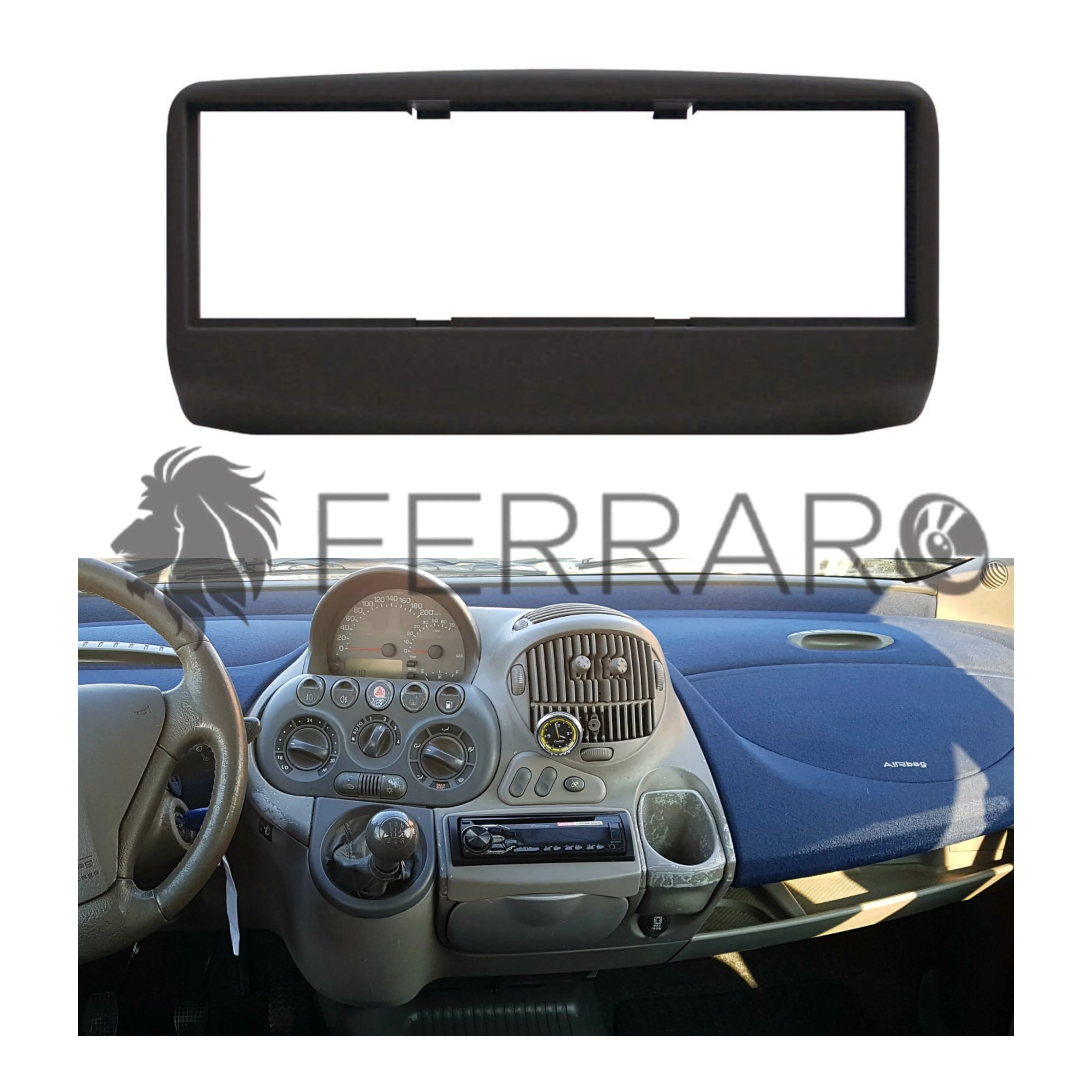 Mascherina 1DIN per Fiat Multipla (2005+)