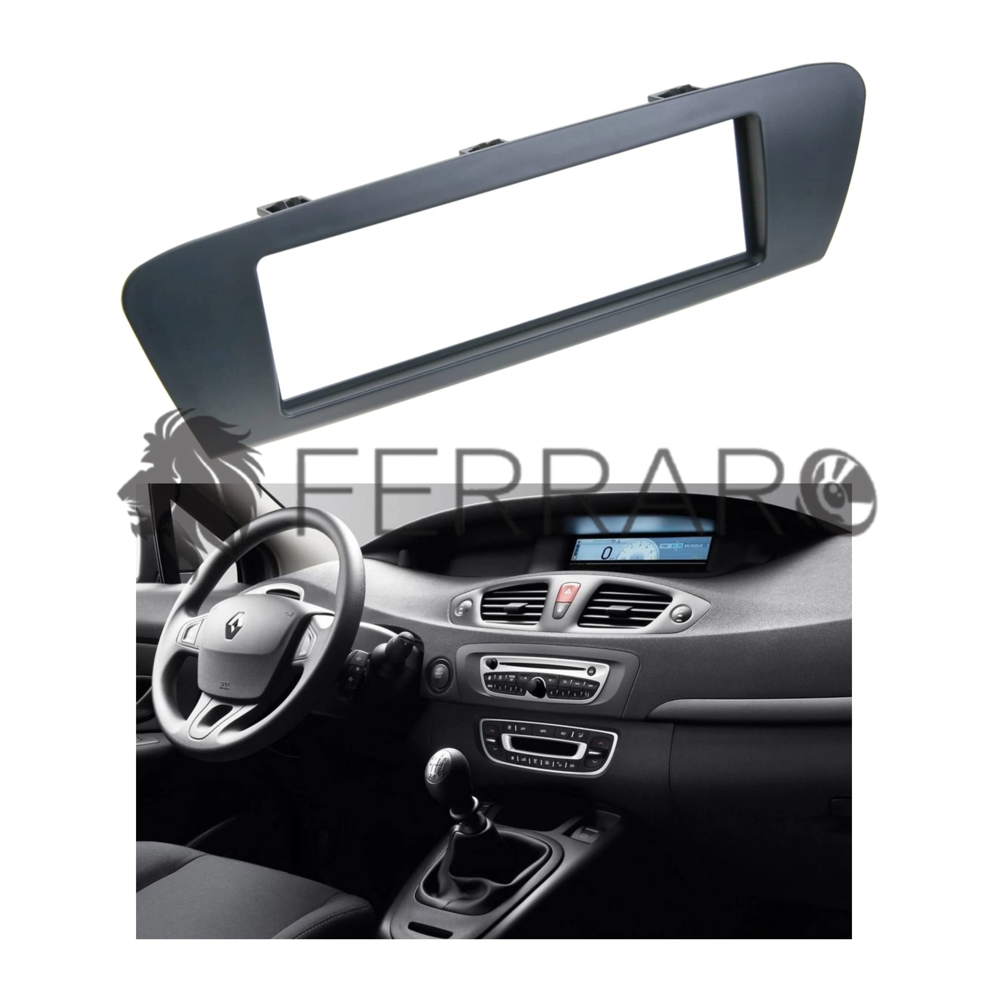 Mascherina 1DIN per Renault Scenic (2009+)