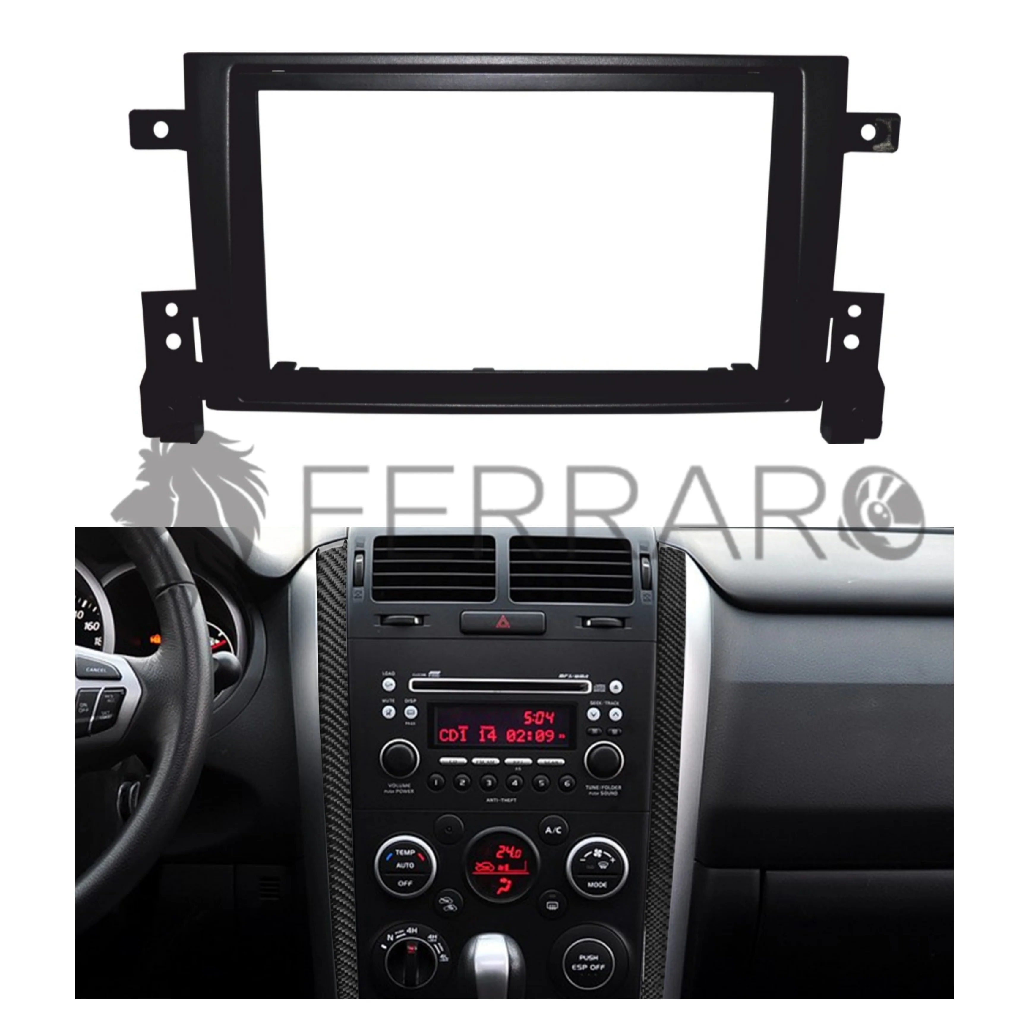 Mascherina 2DIN No Cornice per Suzuki Gran Vitara (2005+)