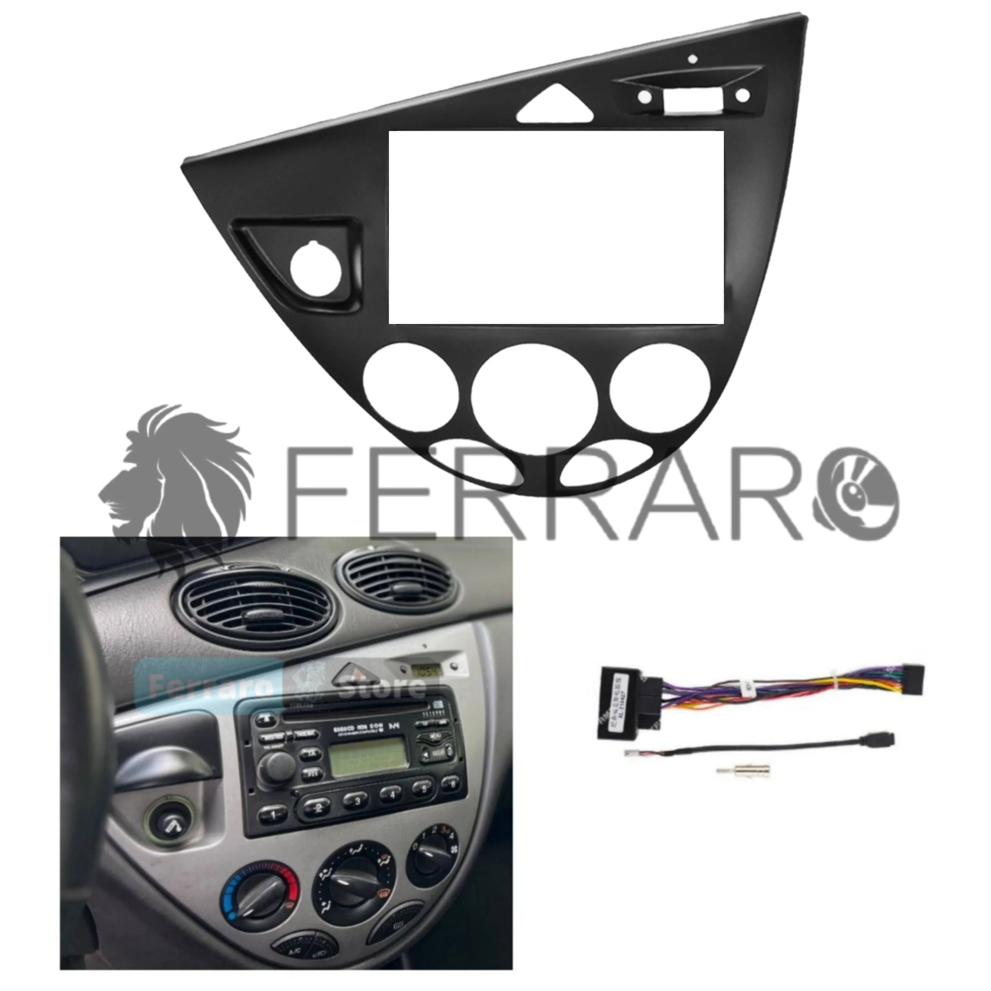 Mascherina Autoradio per Ford Focus MK1 (1998-2005) Ford Fiesta (1995-2001) - Image 4