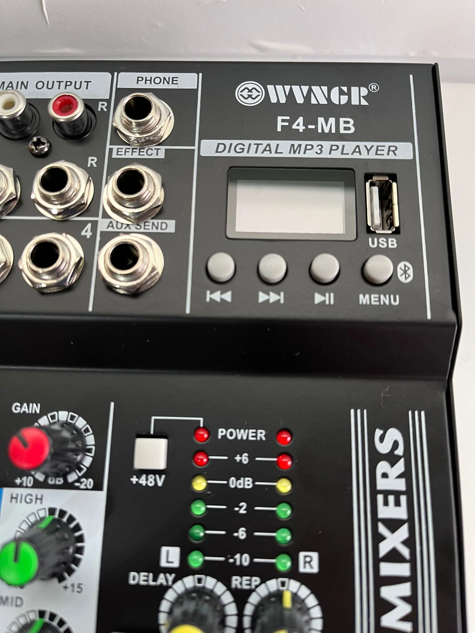 Mixer Audio 4 Canali, Professionale, USB, Echo-Delay, DJ, Karaoke, Bluetooth, Live - Image 6