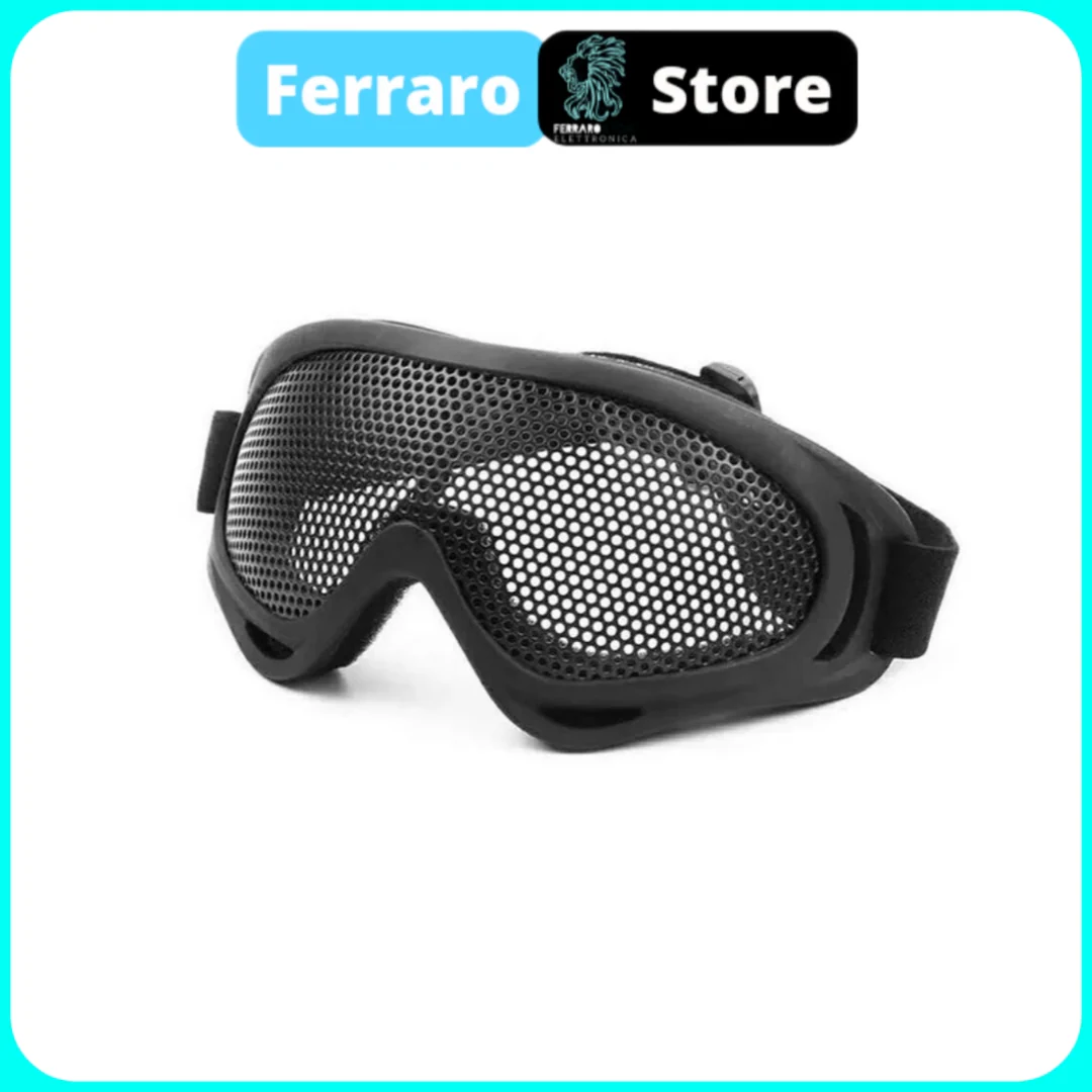 Occhiali di Protezione Softair, Equipaggiamento, Sicurezza degli occhi, in maglia metallica - Image 2