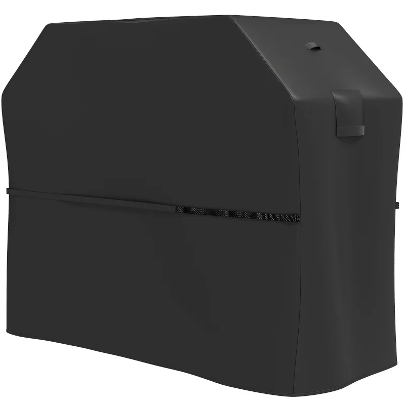 Outsunny Copertura per Barbecue Impermeabile in Tessuto Oxford 600D UPF30+ e Antivento, 147x61x122 cm, Nero - Image 8
