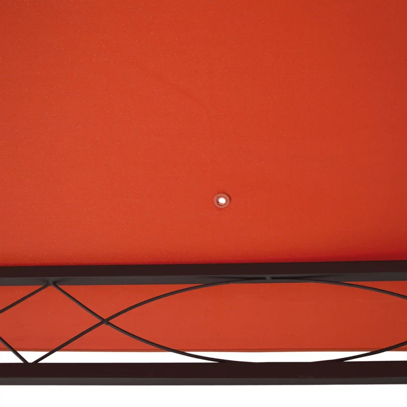 Outsunny Tetto Di Ricambio 3x3m Arancione per Gazebo da Giardino in Poliestere con Fori di Ventilazione - Image 9