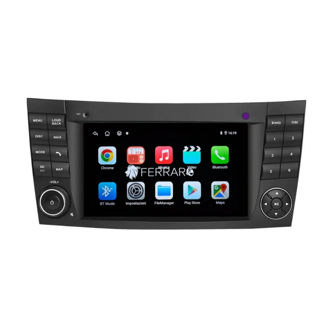 (PRENOTA) Autoradio per Mercedes CLS, C219 (2004-2010) 7" Android, Bluetooth, CarPlay, Android Auto, 4GB/8GB Ram