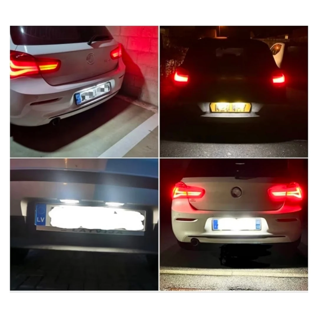 Set Luci Targa a Led per BMW Serie 1, Mini, Fiat (Compatibilità in Descrizione), Plug and Play - Image 2
