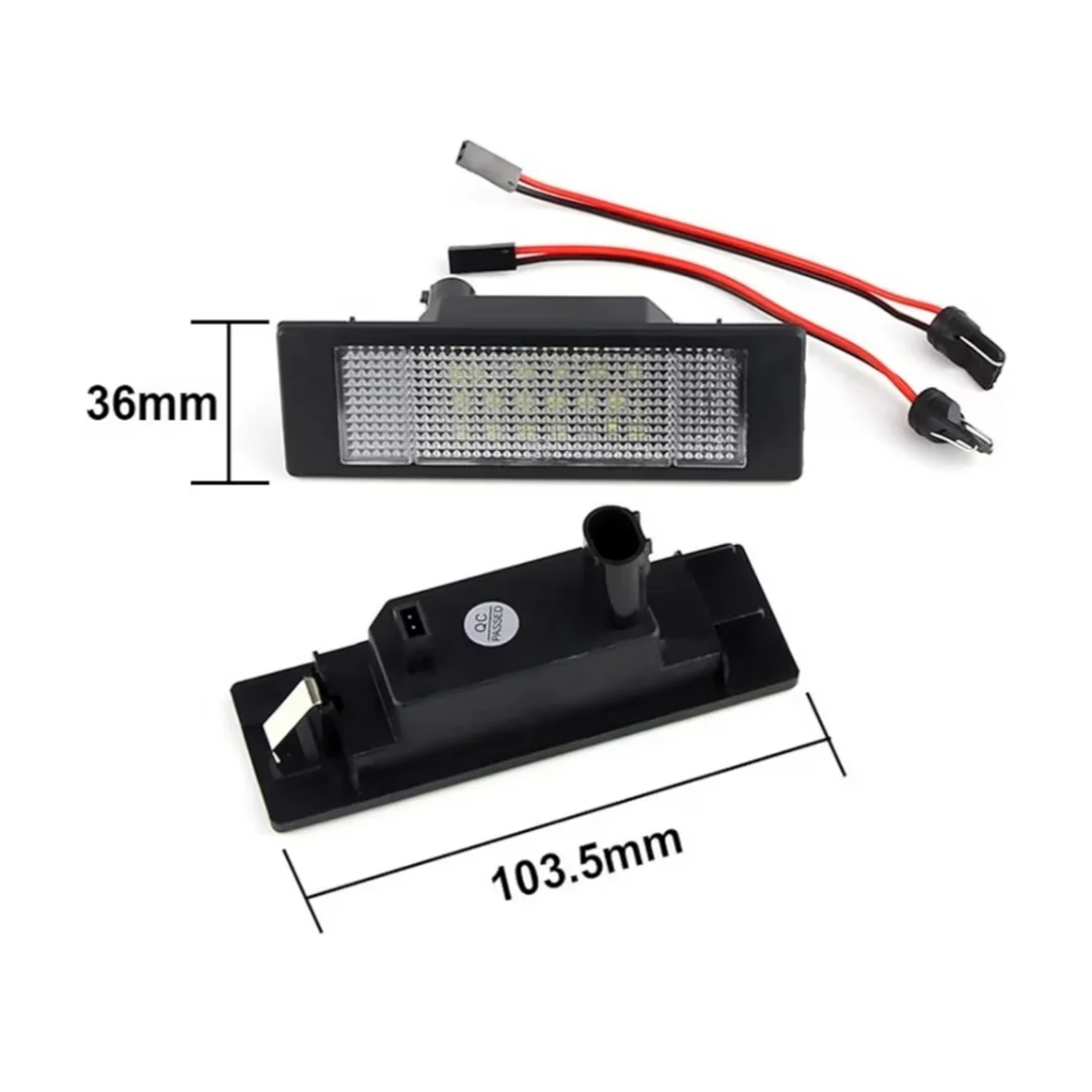 Set Luci Targa a Led per BMW Serie 1, Mini, Fiat (Compatibilità in Descrizione), Plug and Play - Image 3