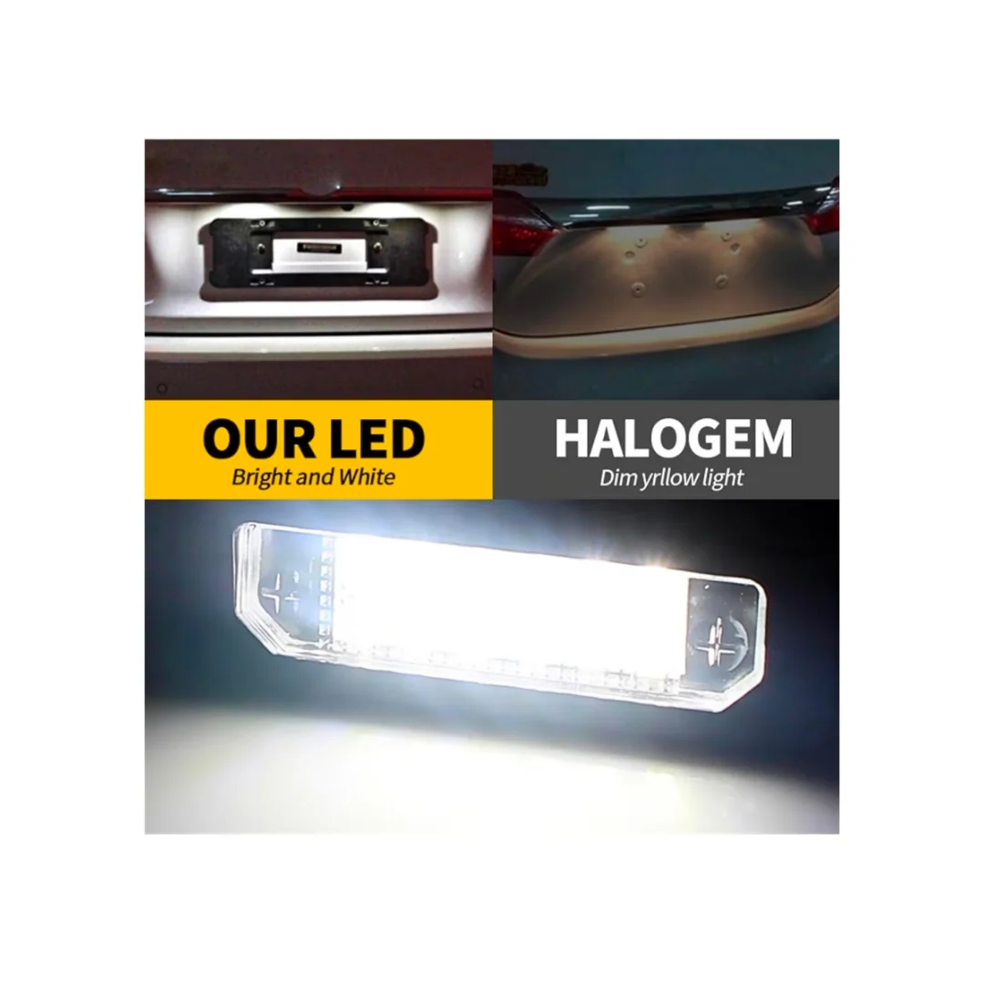 Set Luci Targa a Led per Ford Focus, Fusion, Mustang, Edge (Compatibilità in Descrizione), Plug and Play - Image 3