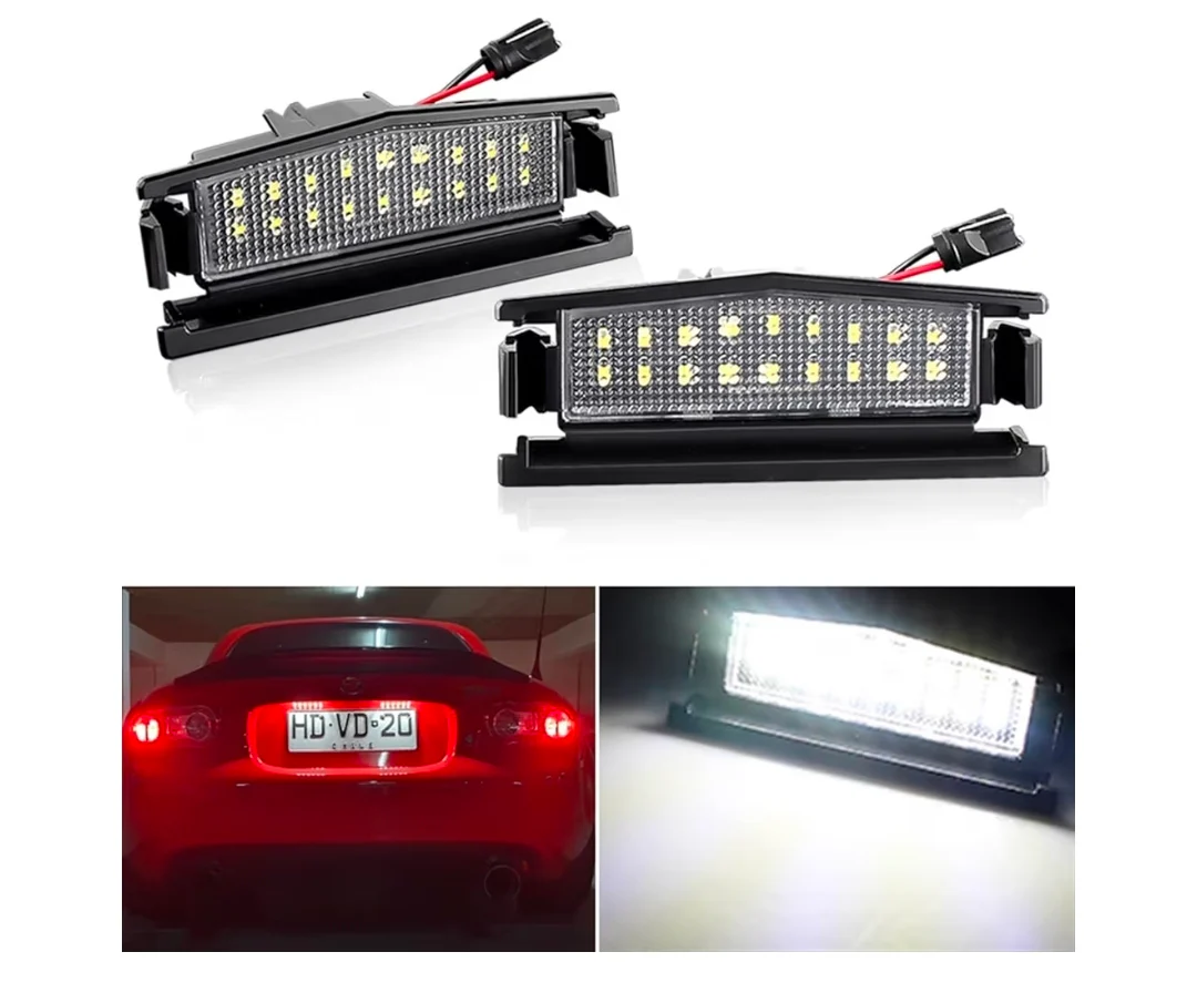 Set Luci Targa a Led per Mazda 2, MX-5, Plug and Play - Image 3