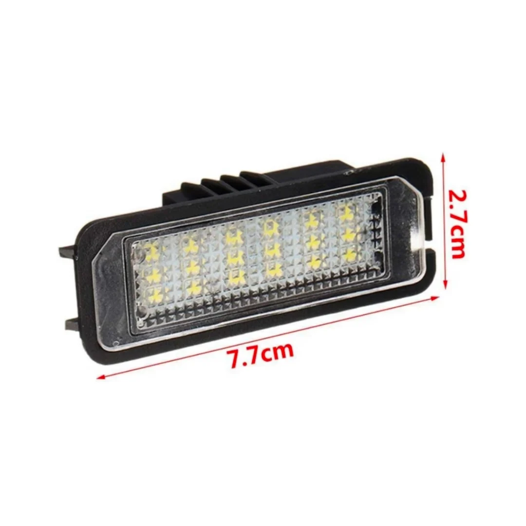 Set Luci Targa a Led per Volkswagen, Skoda (Compatibilità in Descrizione), Plug and Play - Image 3
