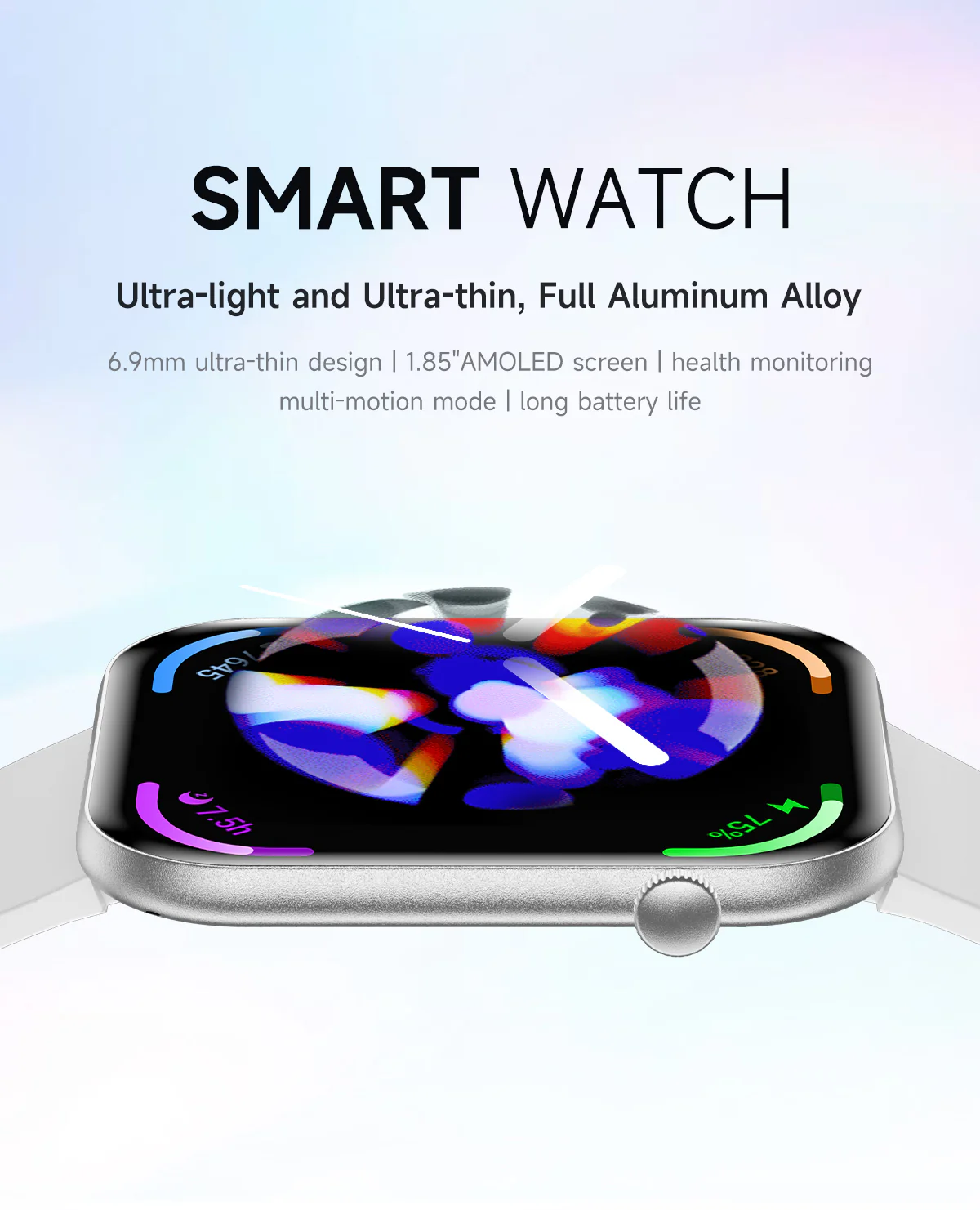 SmartWatch 1.85" Pollici, BT, Messaggi, Chiamate, Sport - Image 6