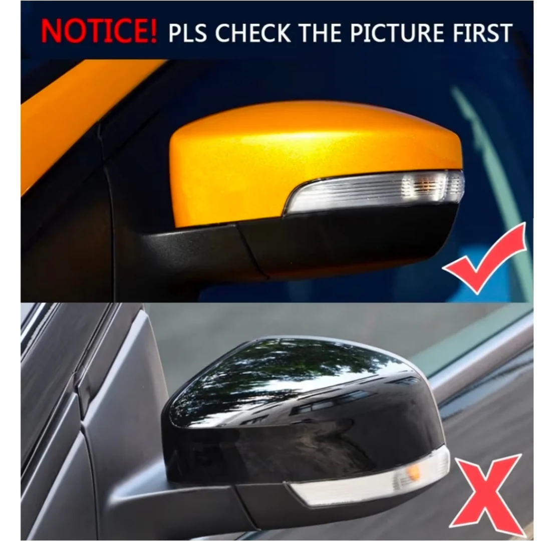 (PRENOTA) Specchietti Laterali Led per Ford Kuga, Ecosport, C-Max, S-Max, Focus MK3 (Compatibilità in Descrizione), Plug and Play - Image 3
